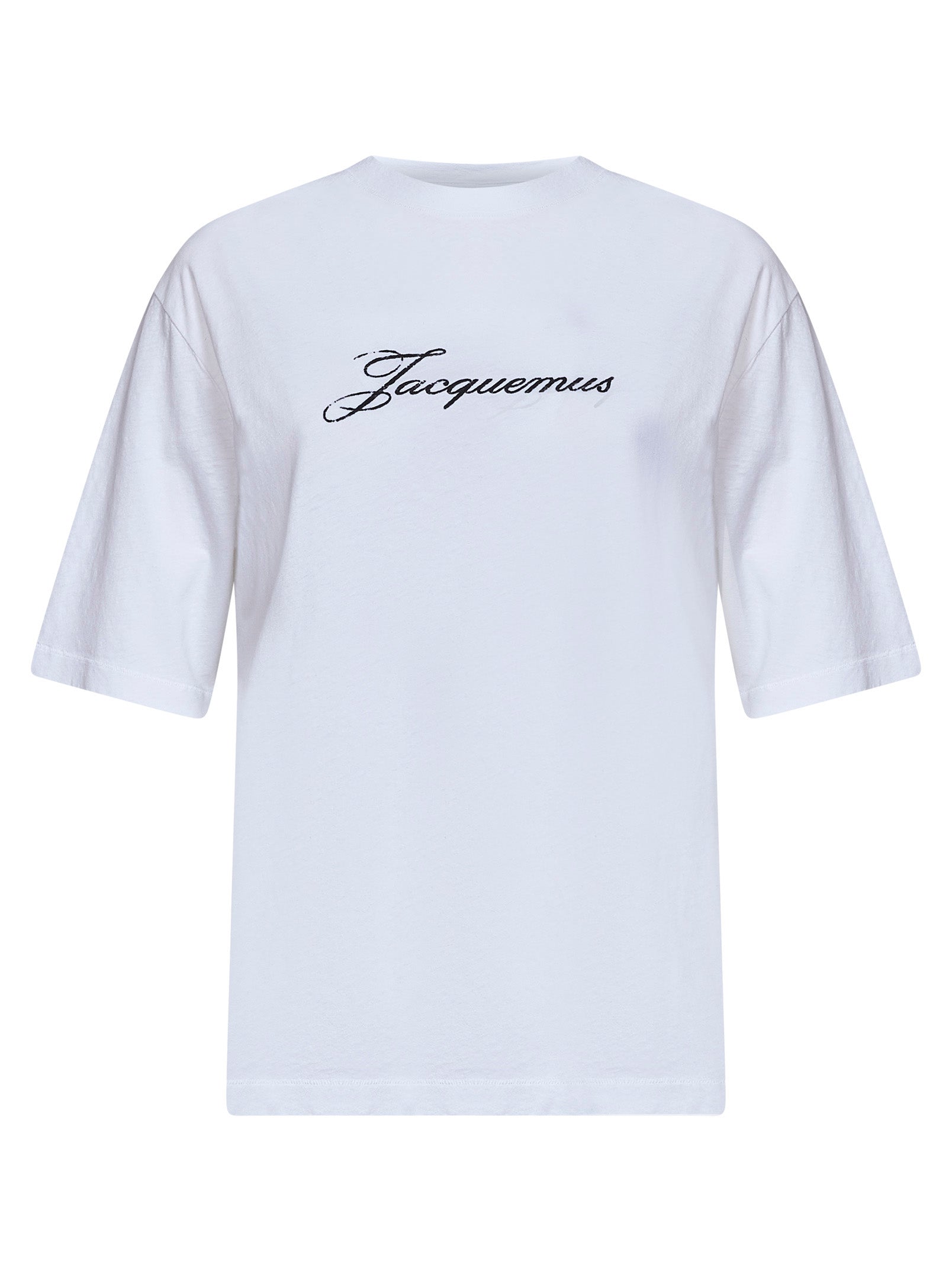 Jacquemus Women White Jersey The Jacquemus Logo-Printed T-Shirt JACQUEMUS