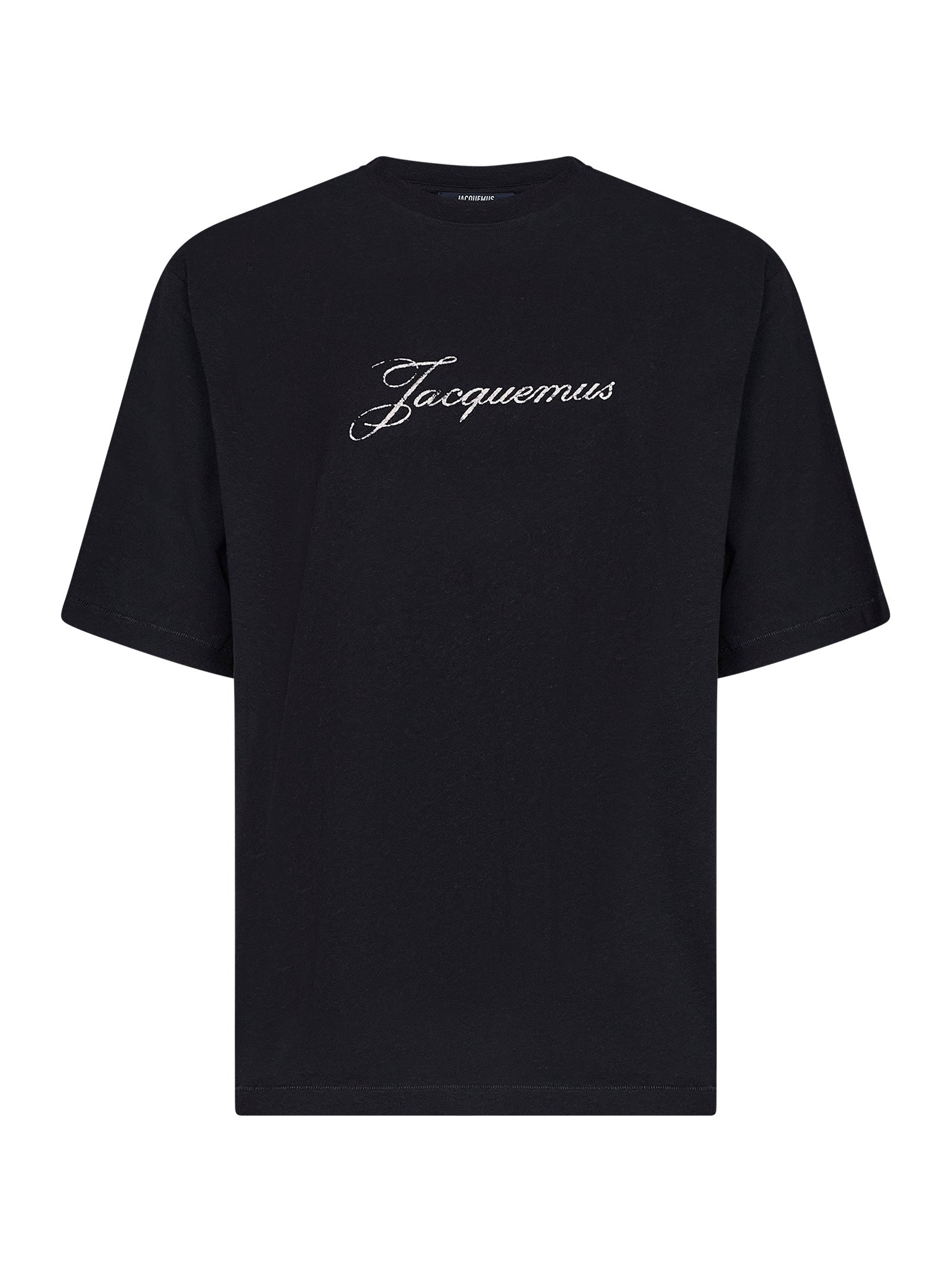 Jacquemus Women Black Jersey The Jacquemus Logo-Printed T-Shirt JACQUEMUS