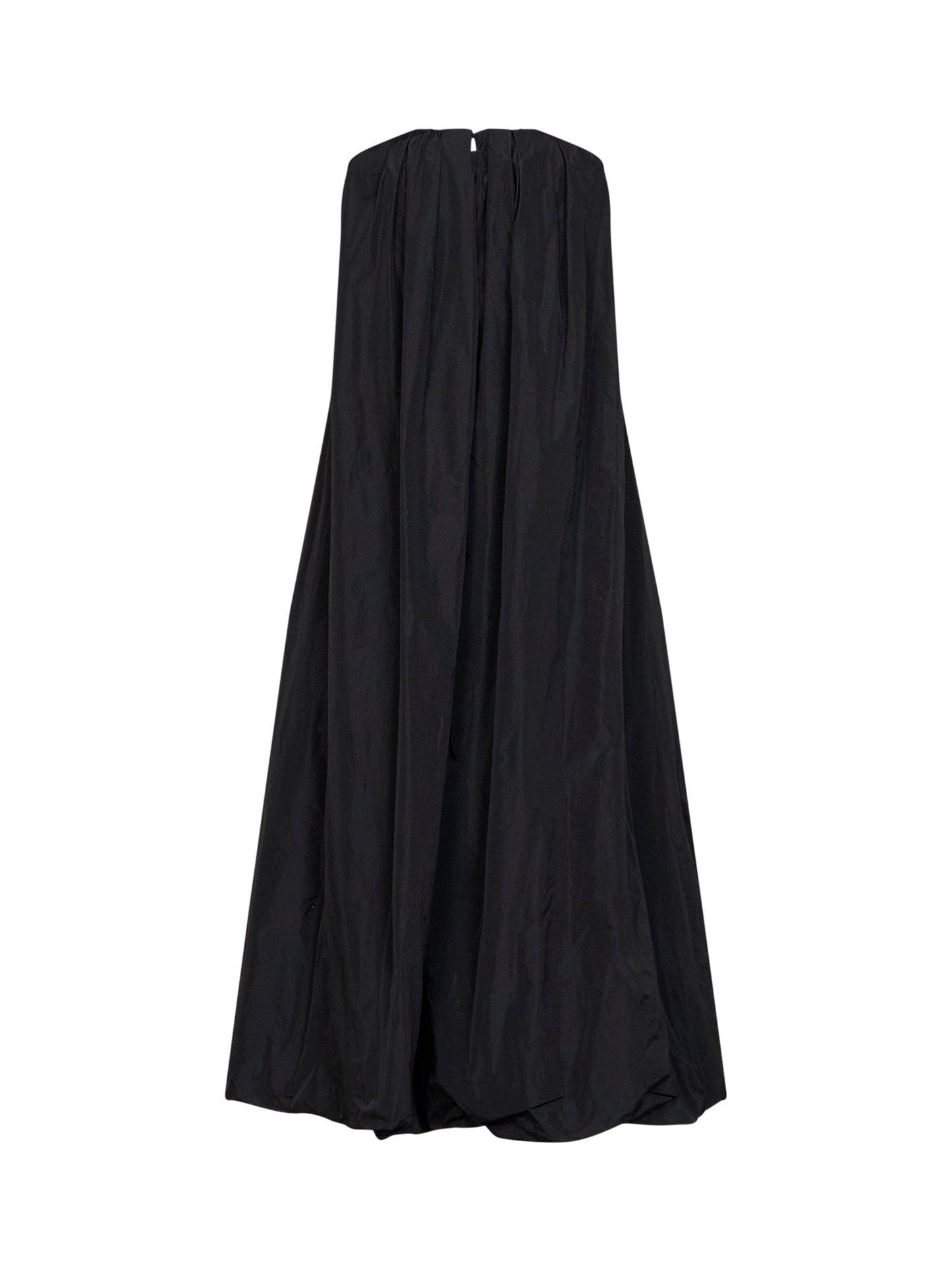 Jil Sander Women Black Technical Faille Asymmetric Midi Dress JIL SANDER