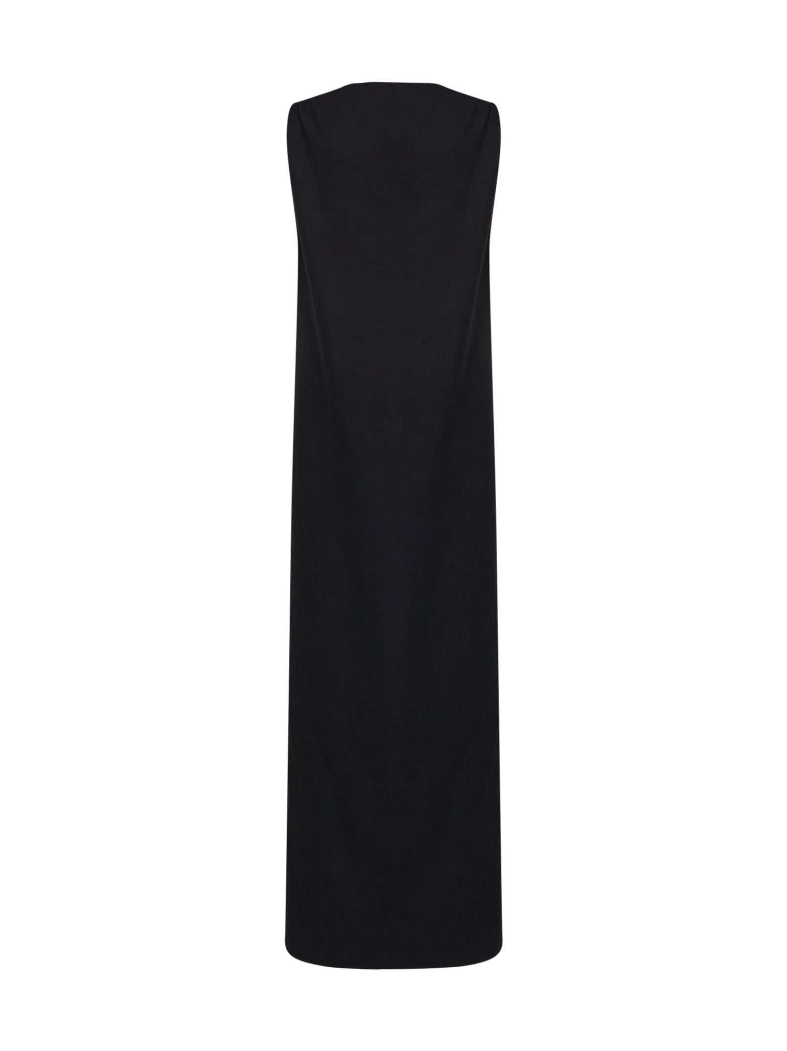 Jil Sander Women Black Virgin Wool Asymmetric Top JIL SANDER