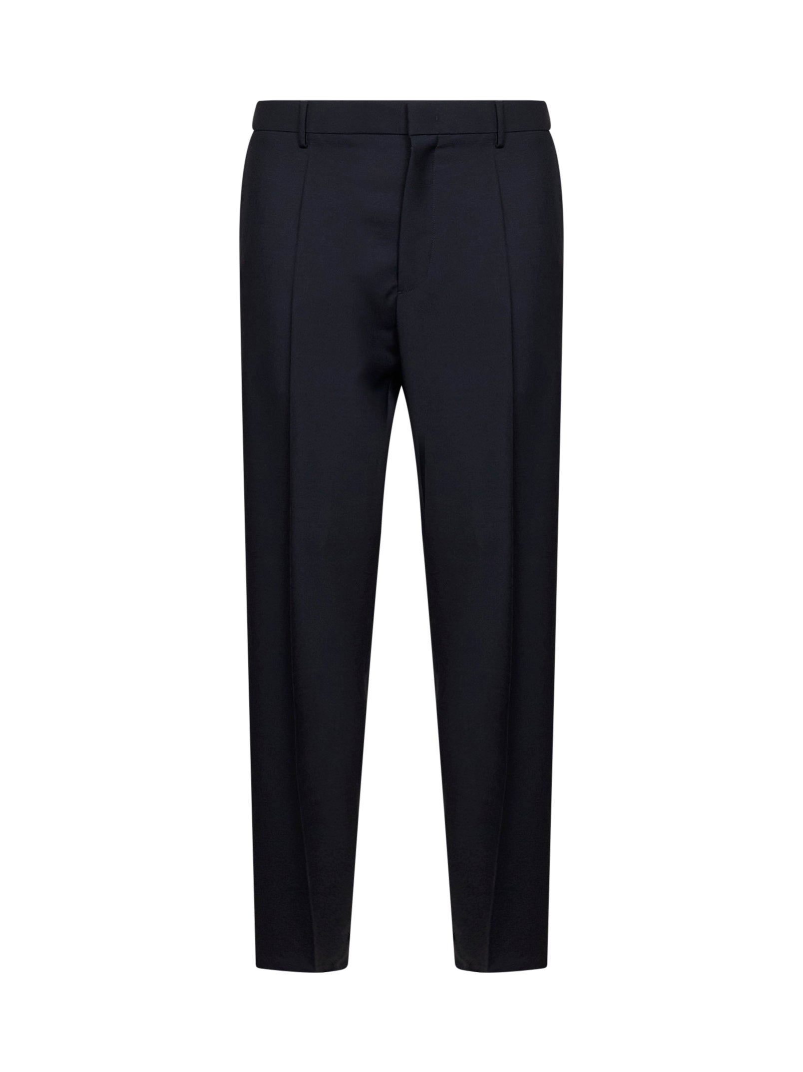 Jil Sander Men Dark Blue Wool And Mohair Tapered Trousers JIL SANDER