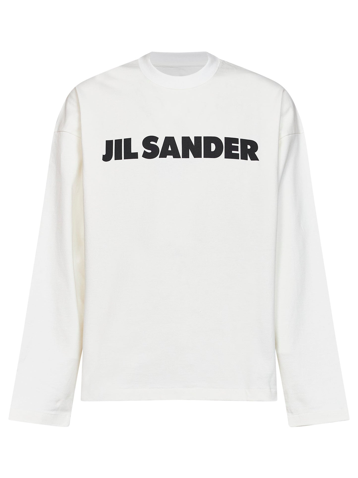 Jil Sander Men Porcelain Stiff Cotton Jersey Logo T-Shirt JIL SANDER