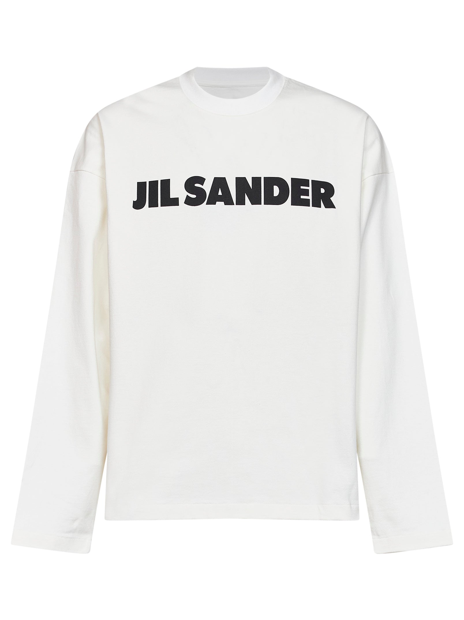 Jil Sander Men Porcelain Stiff Cotton Jersey Logo T-Shirt JIL SANDER