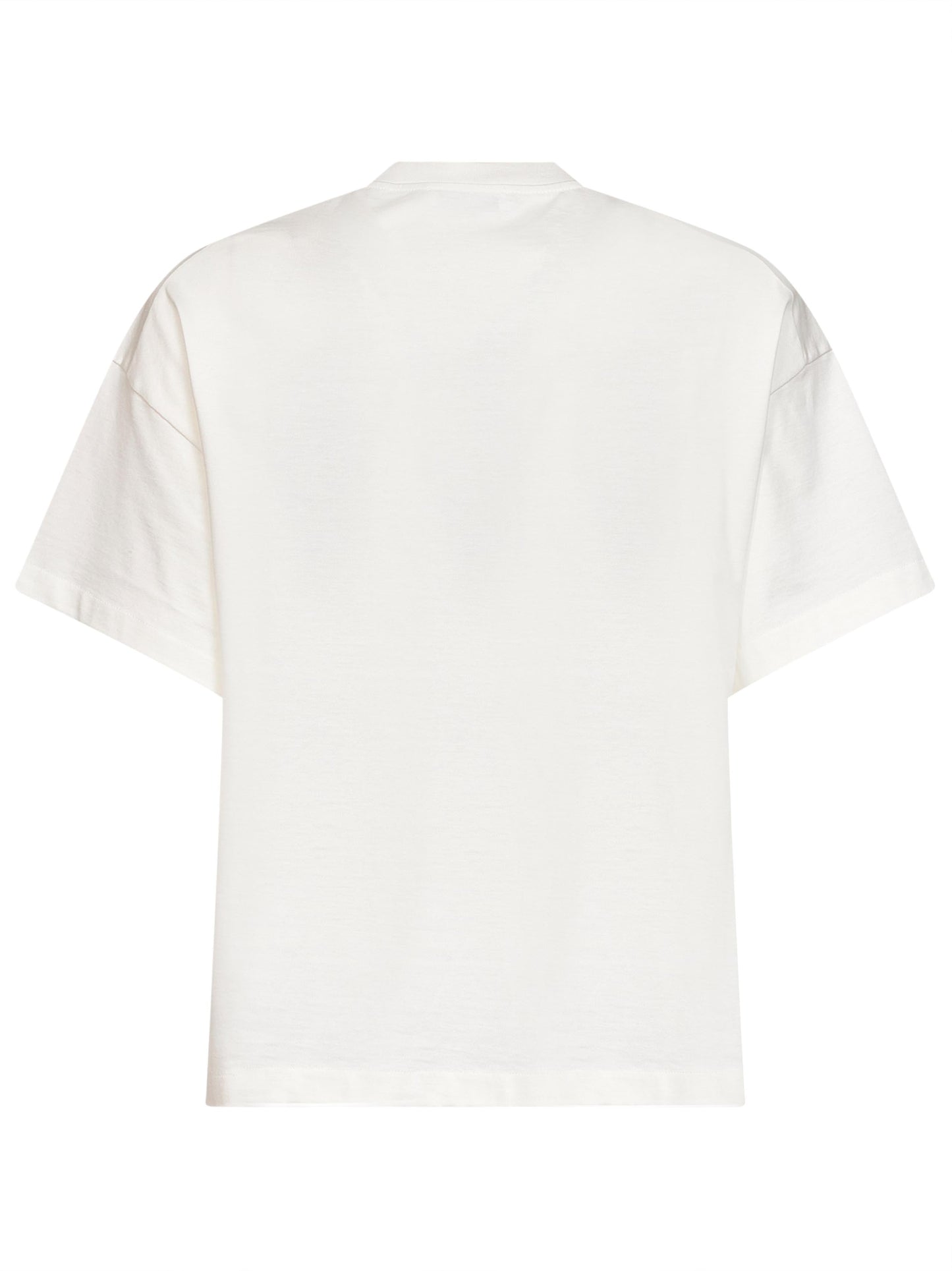 Jil Sander Men Porcelain Cotton Boxy T-Shirt With Jil Sander Logo JIL SANDER