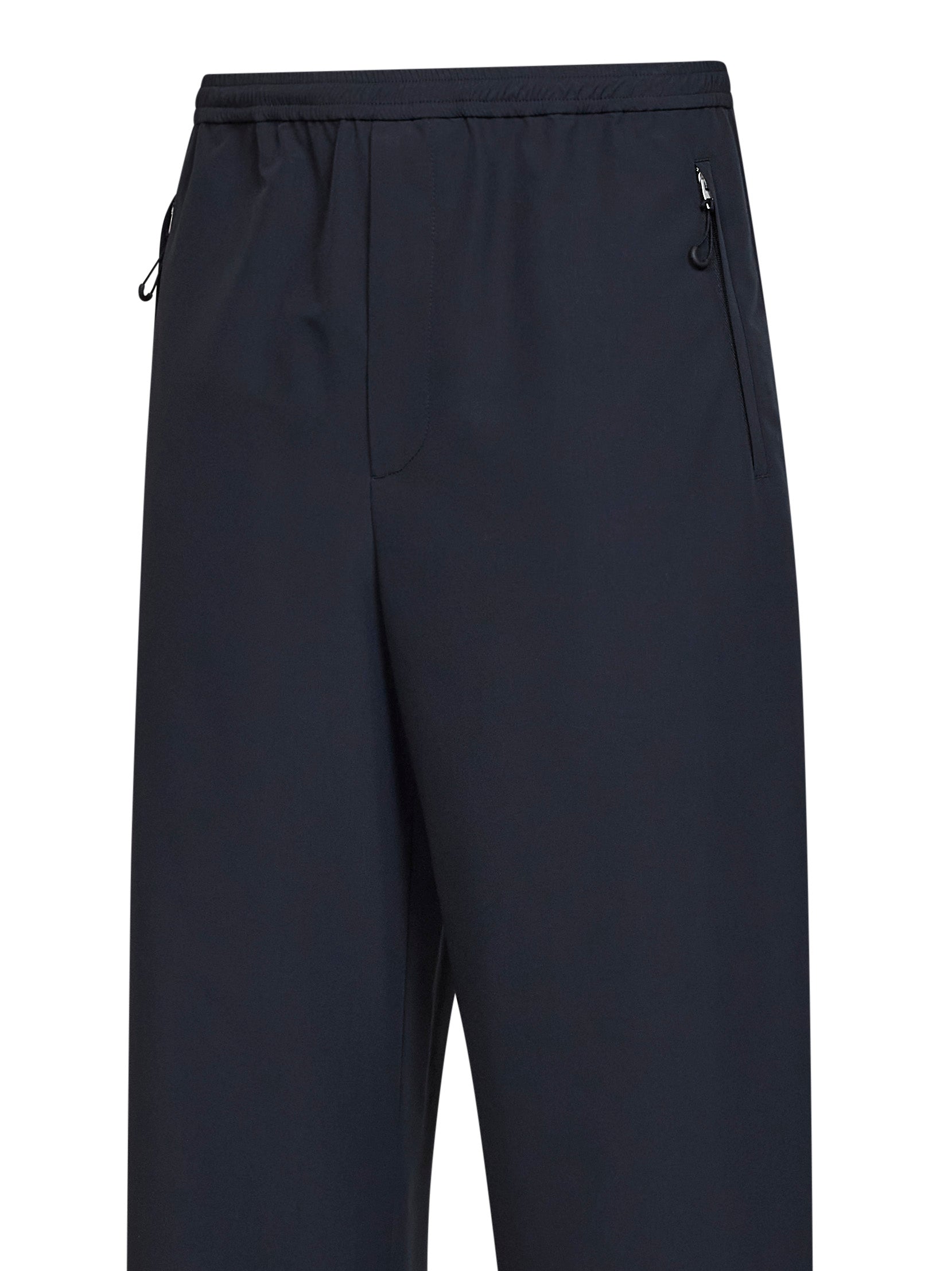 Jil Sander Men Black Waterproof Recycled Polyester Jogger Trousers JIL SANDER