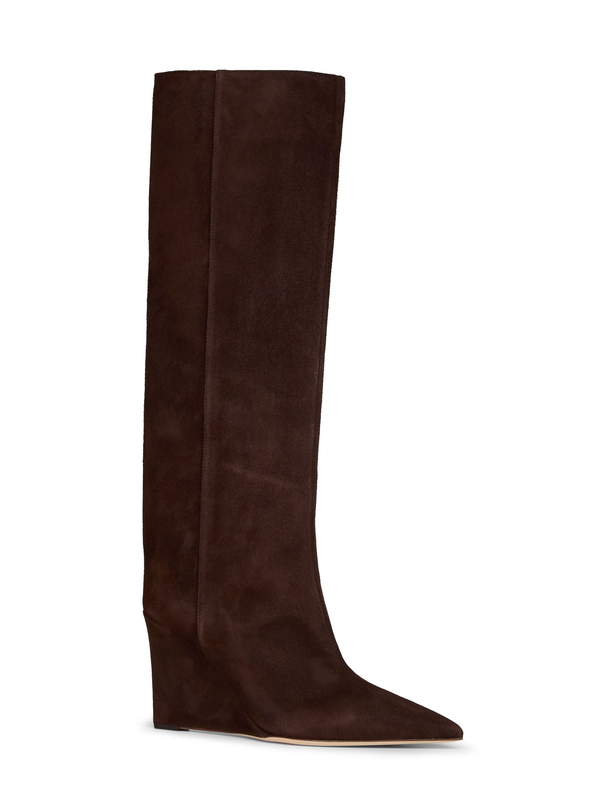 Jimmy Choo Women Chocolate Suede Blake 85 Knee-High Boots JIMMY CHOO