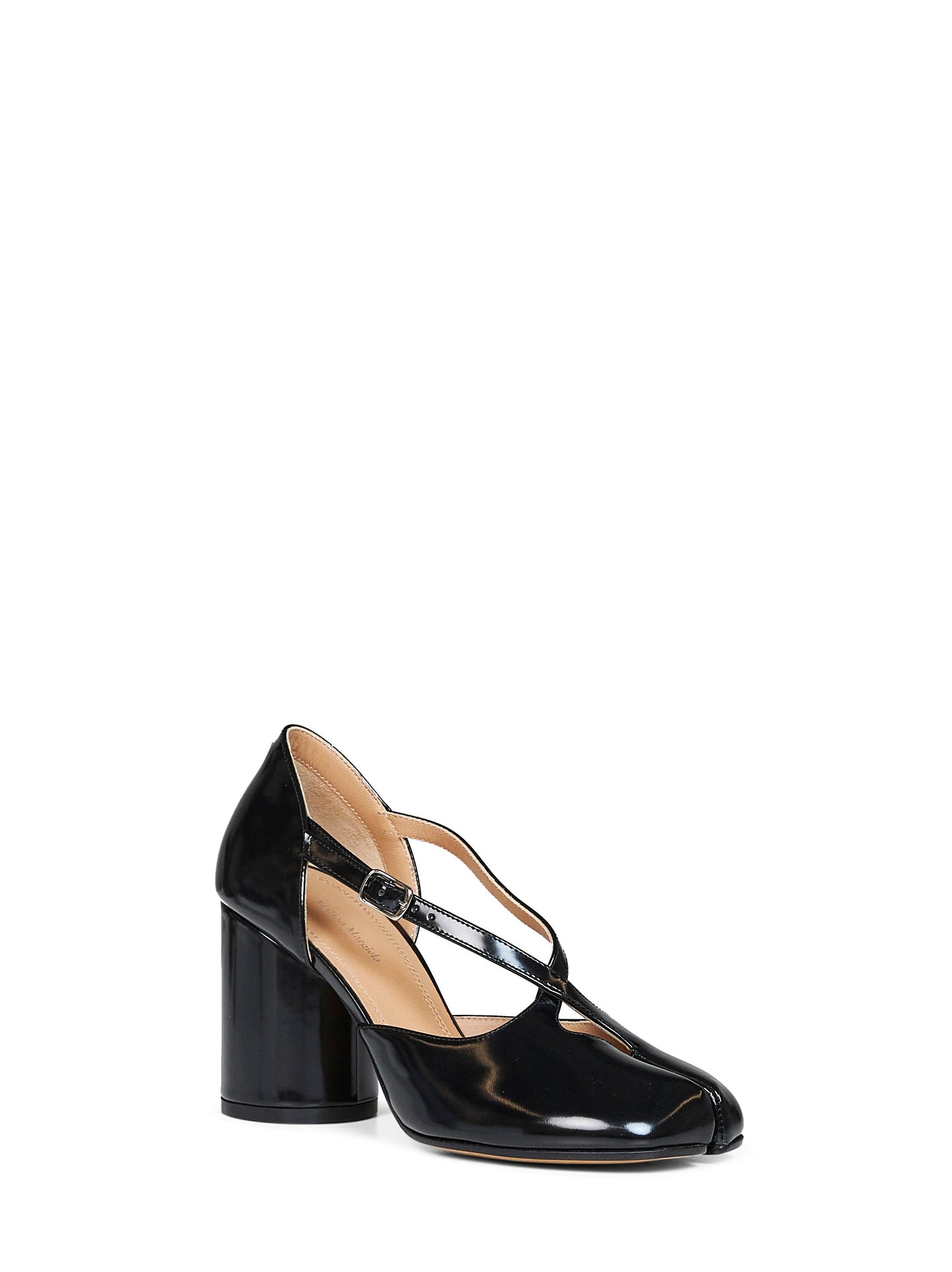 Maison Margiela Women Black Glossy Leather Tabi Pumps MAISON MARGIELA