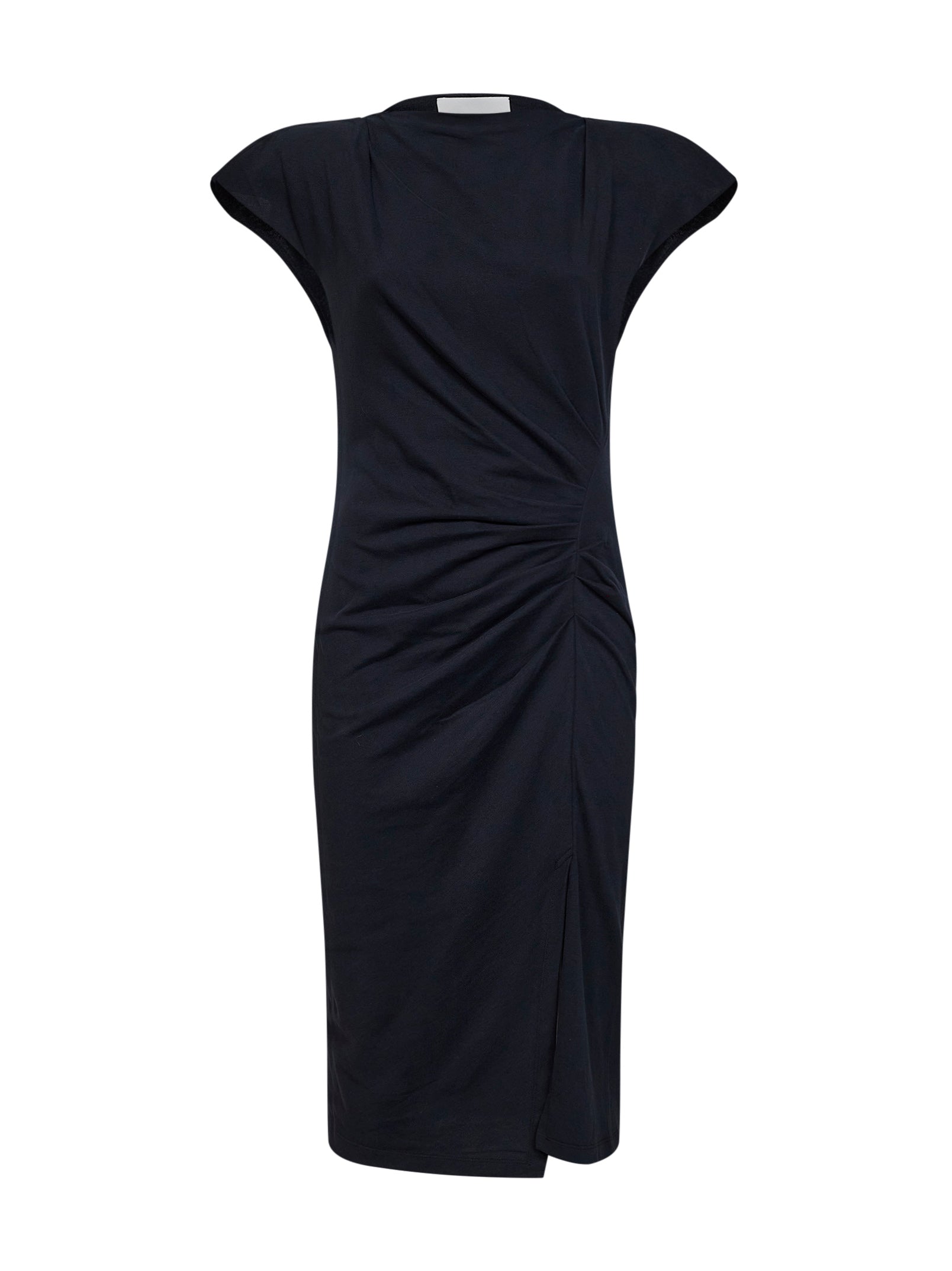 Marant Etoile Women Black Cotton Jersey Nadeline Midi Dress ISABEL MARANT ETOILE