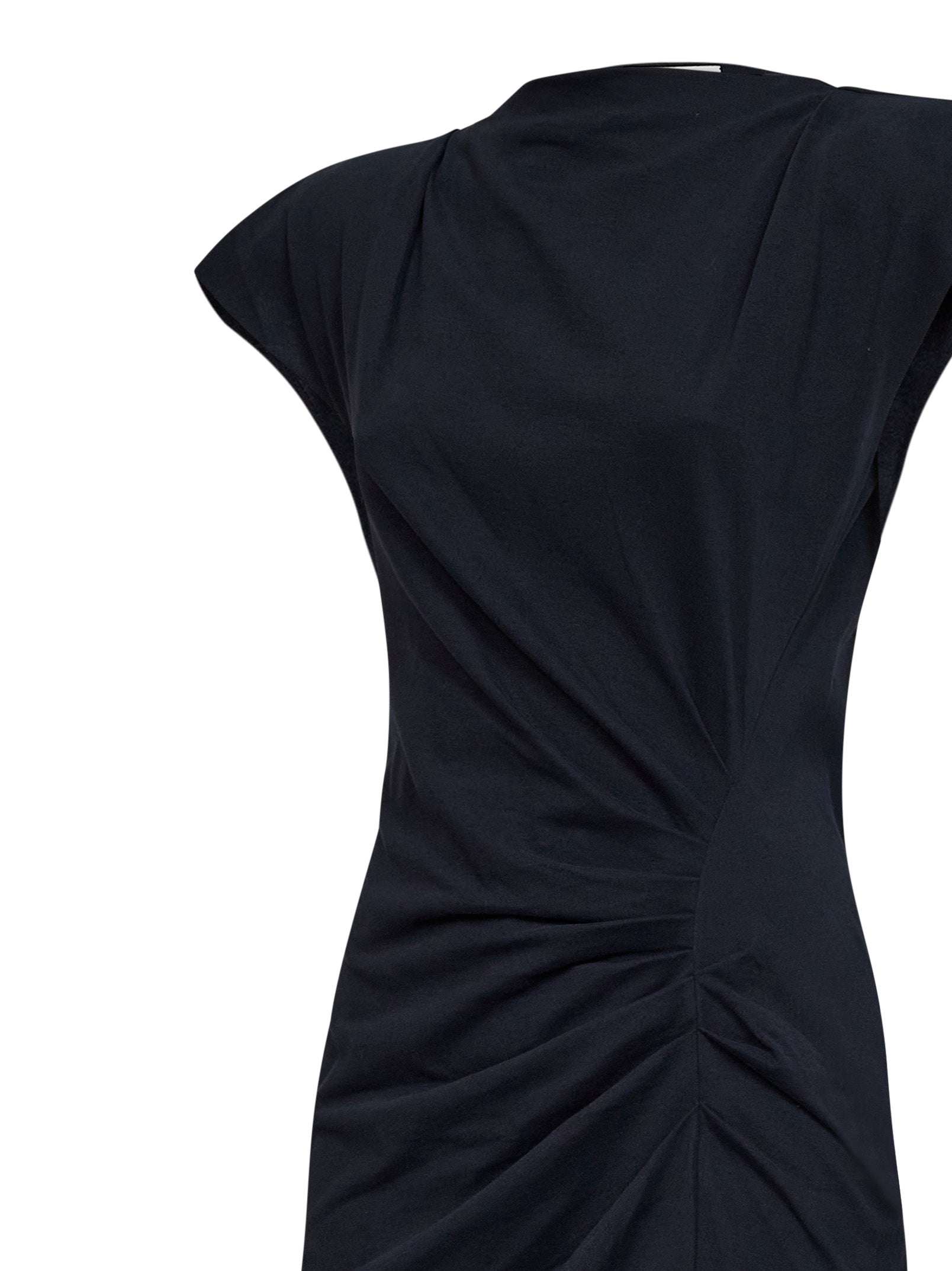 Marant Etoile Women Black Cotton Jersey Nadeline Midi Dress ISABEL MARANT ETOILE