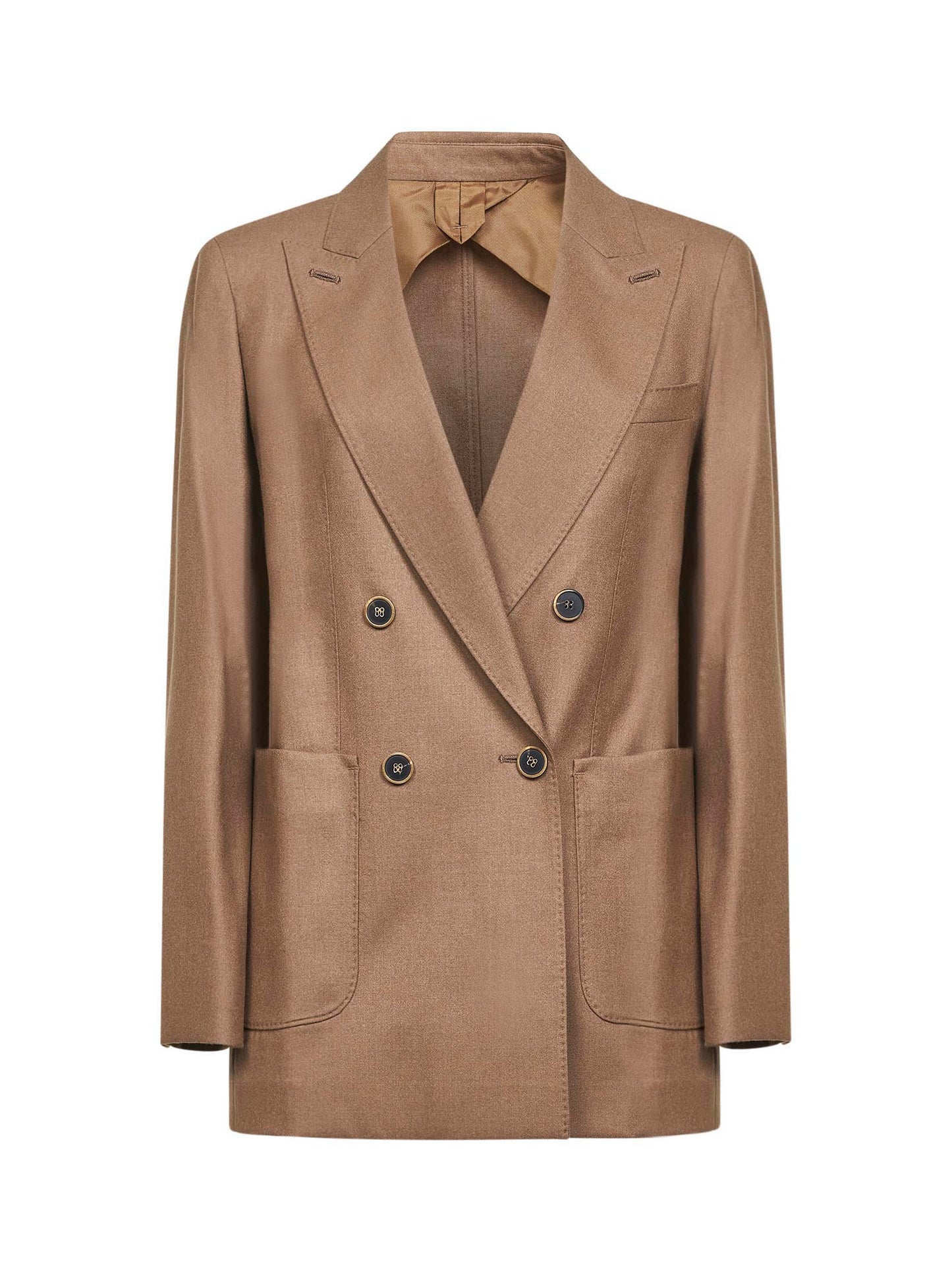 Max Mara Women Tobacco Stretch Cashmere Harald Blazer MAX MARA