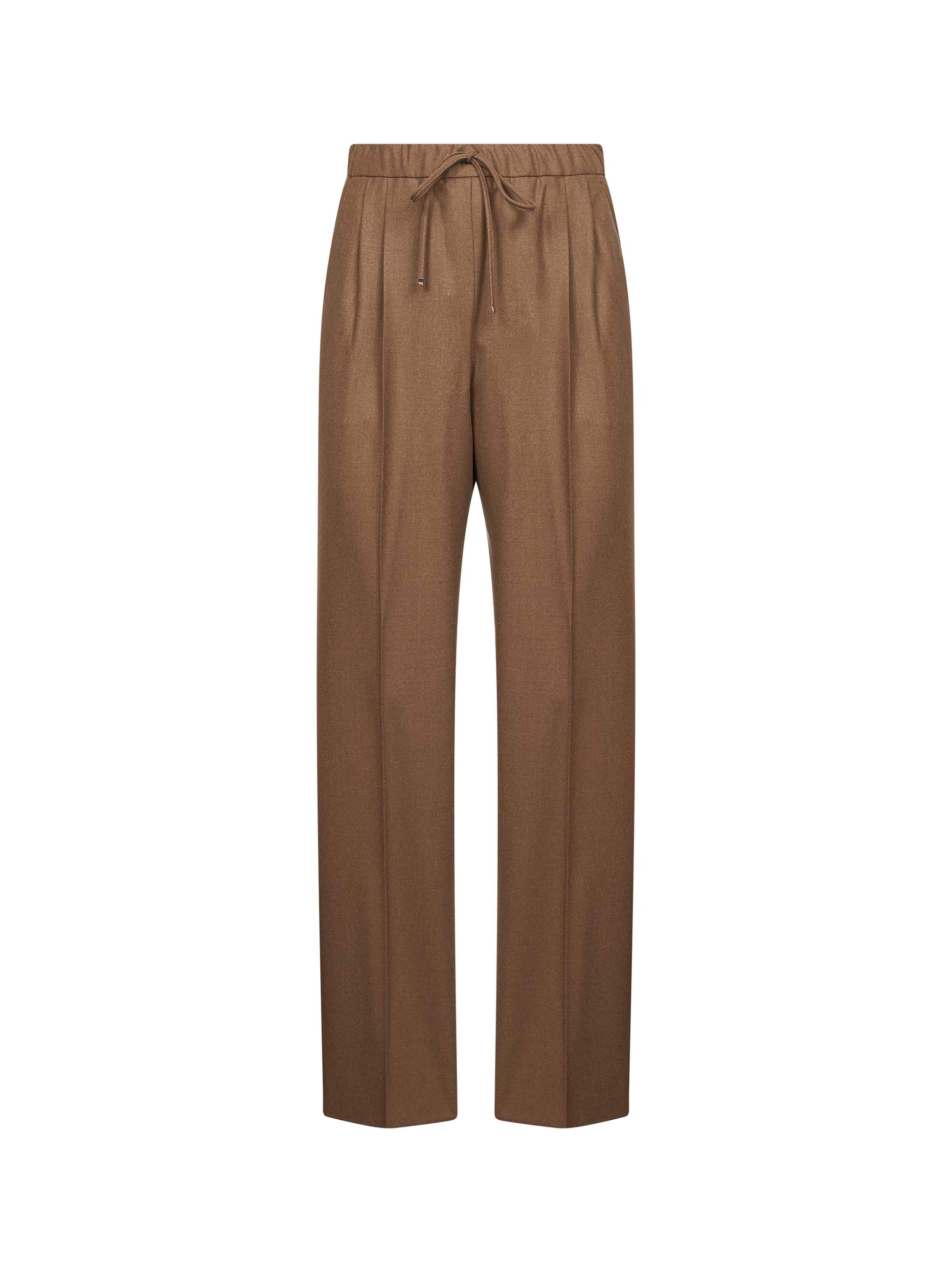 Max Mara Women Tobacco Stretch Cashmere Gatti Drawstring Trousers MAX MARA