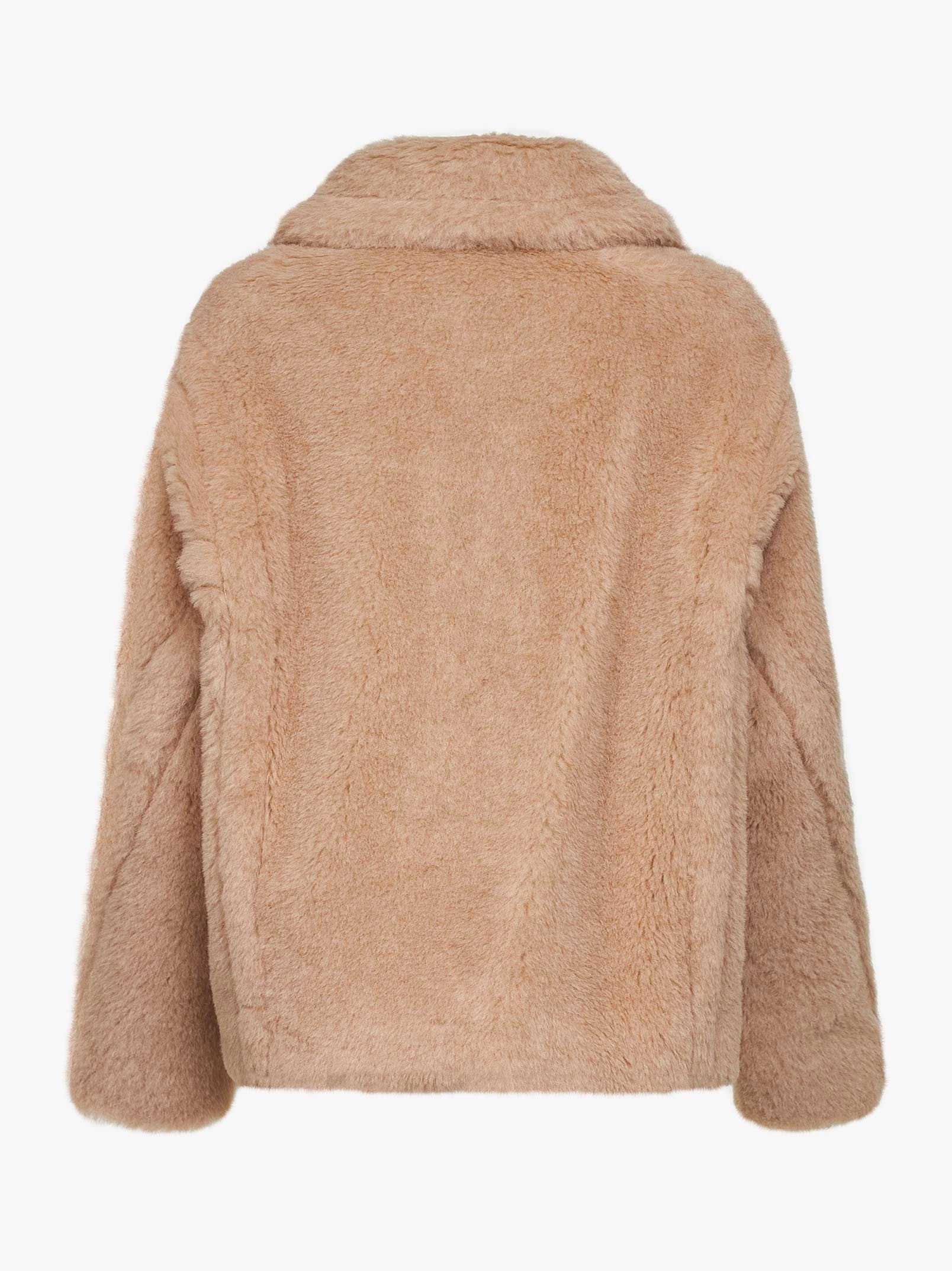 Max Mara Women Beige Teddy Mxmtritone Cropped Coat MAX MARA