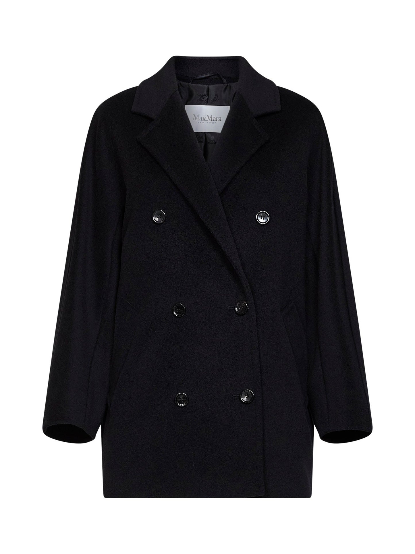Max Mara Women Black 101801 Icon Coat Short Rebus Coat MAX MARA
