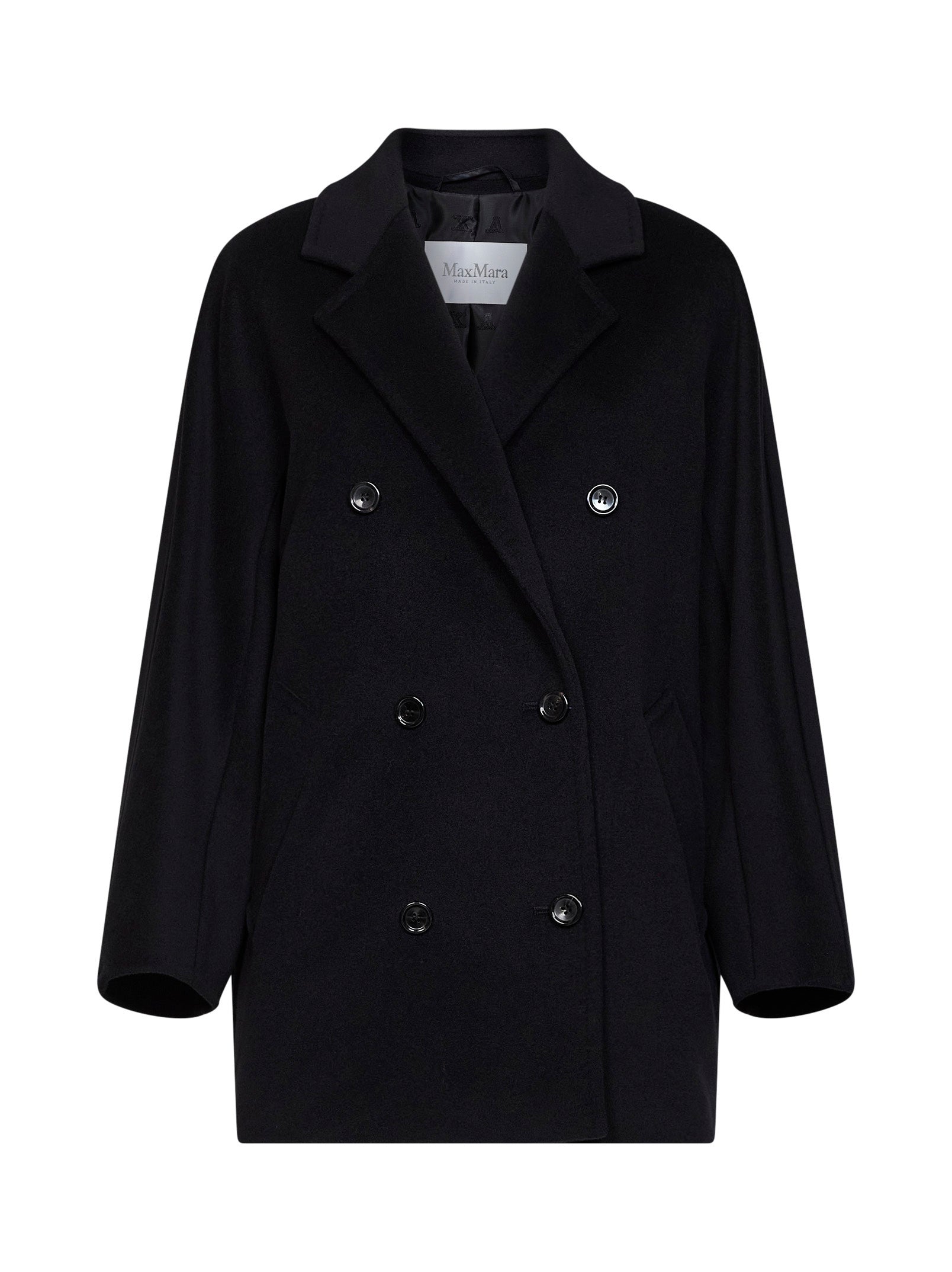 Max Mara Women Black 101801 Icon Coat Short Rebus Coat MAX MARA