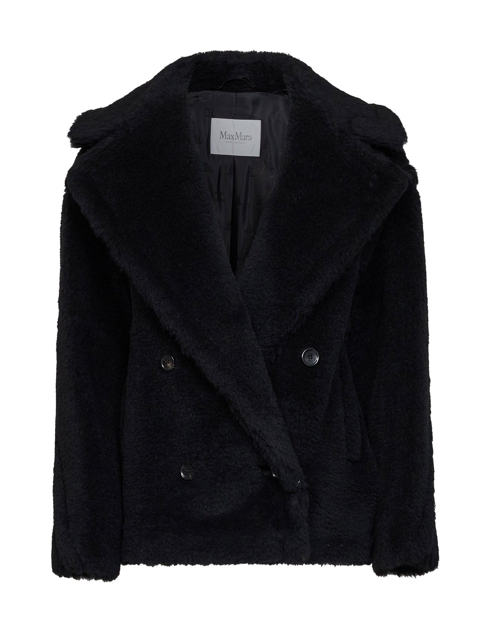 Max Mara Women Black Mxmalcuno Biker Coat MAX MARA