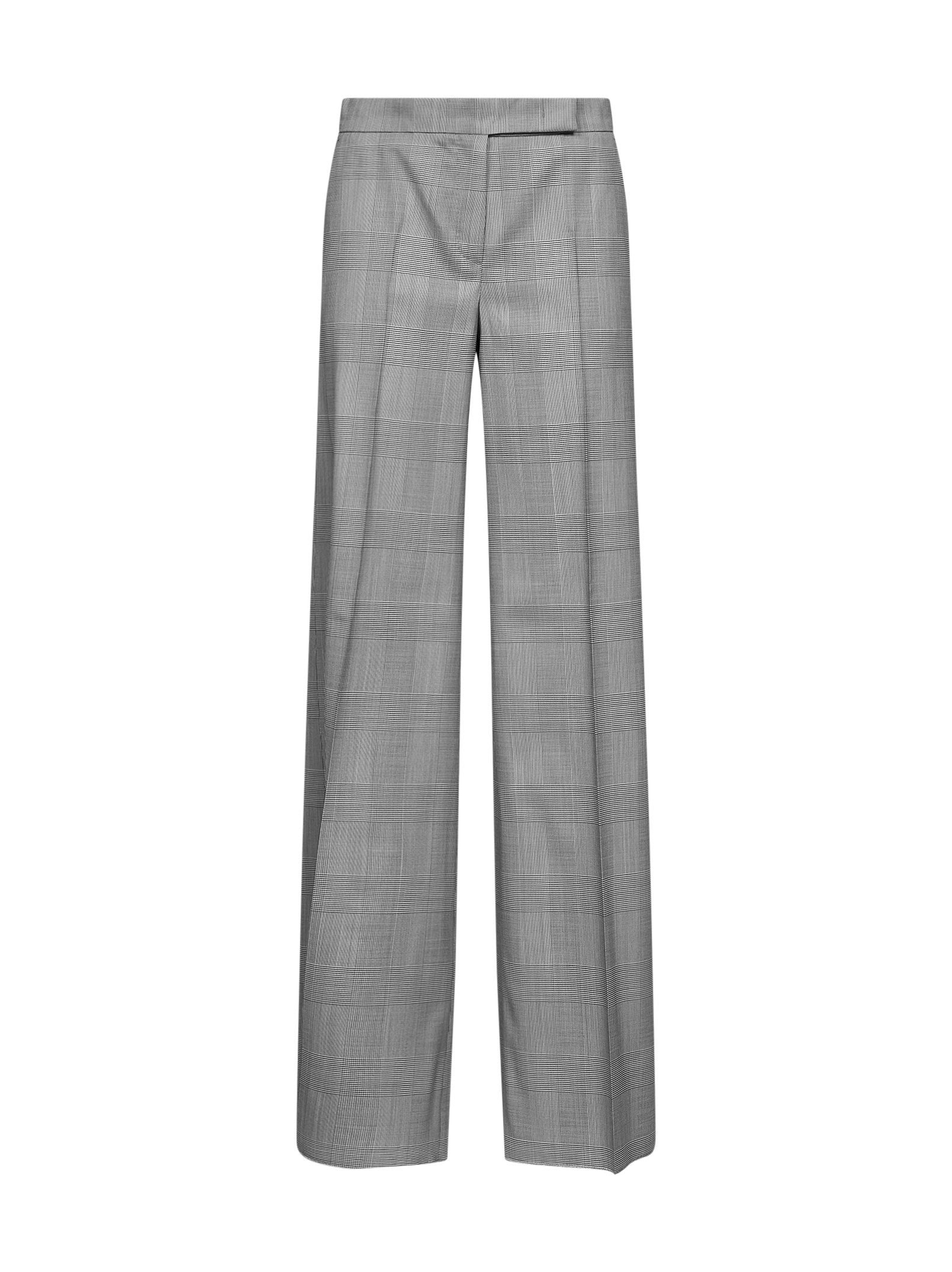 Max Mara Women Grey Glen Plaid Wool Mxmnetto Trousers MAX MARA