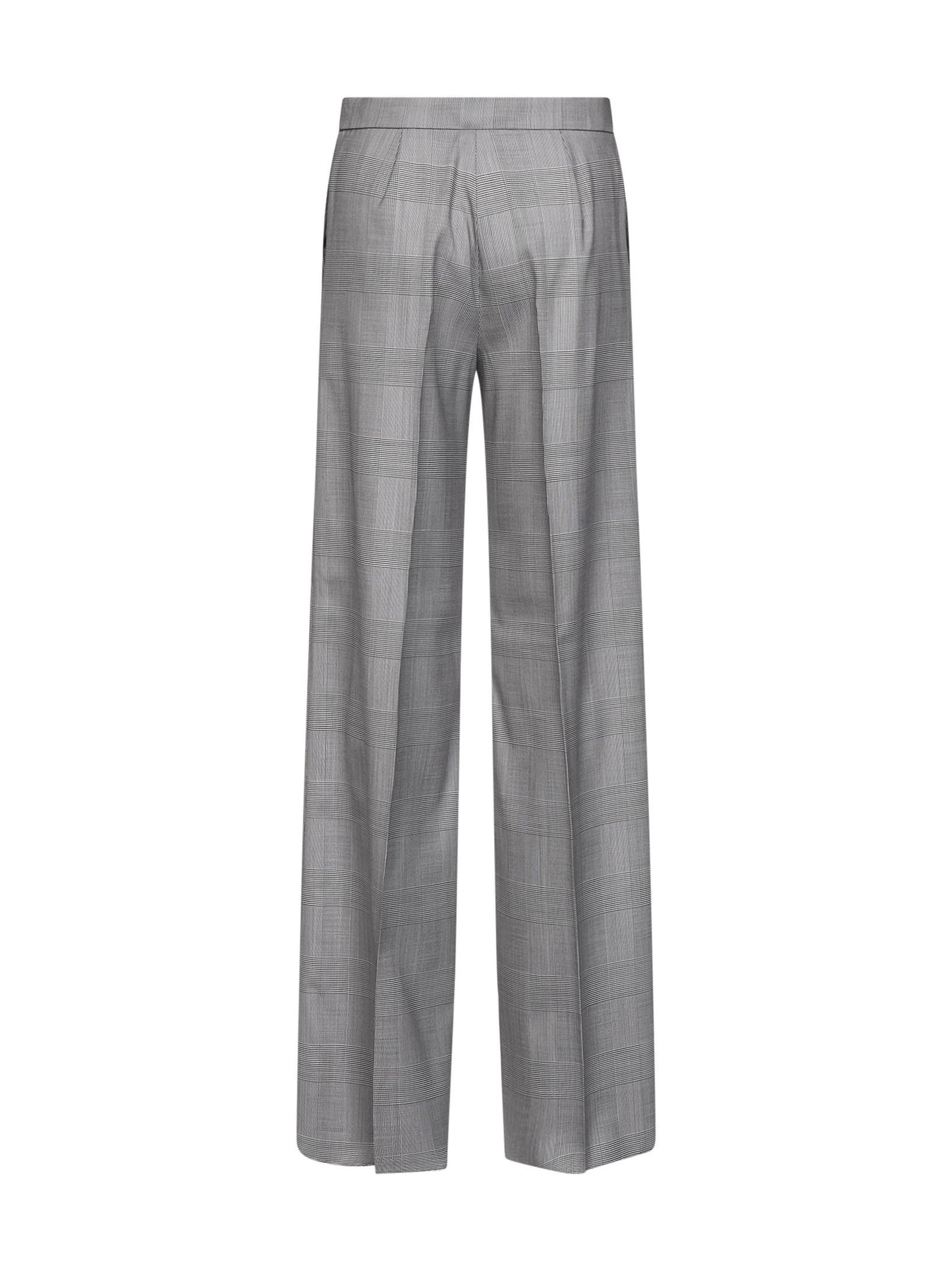 Max Mara Women Grey Glen Plaid Wool Mxmnetto Trousers MAX MARA