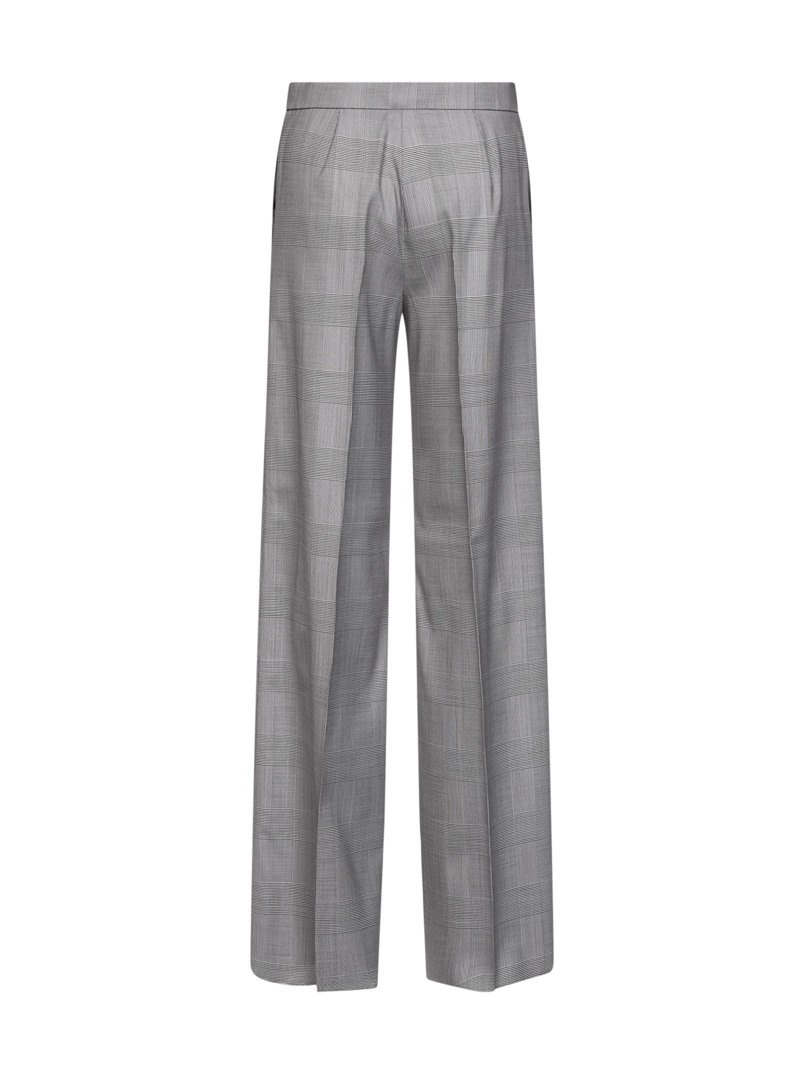 Max Mara Women Grey Glen Plaid Wool Mxmnetto Trousers MAX MARA