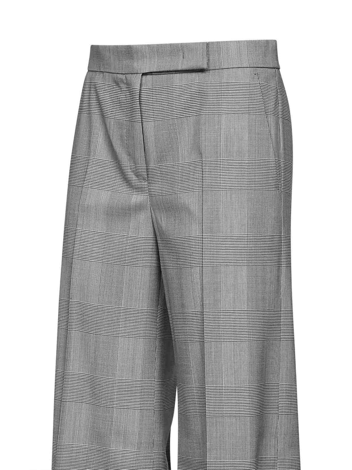 Max Mara Women Grey Glen Plaid Wool Mxmnetto Trousers MAX MARA