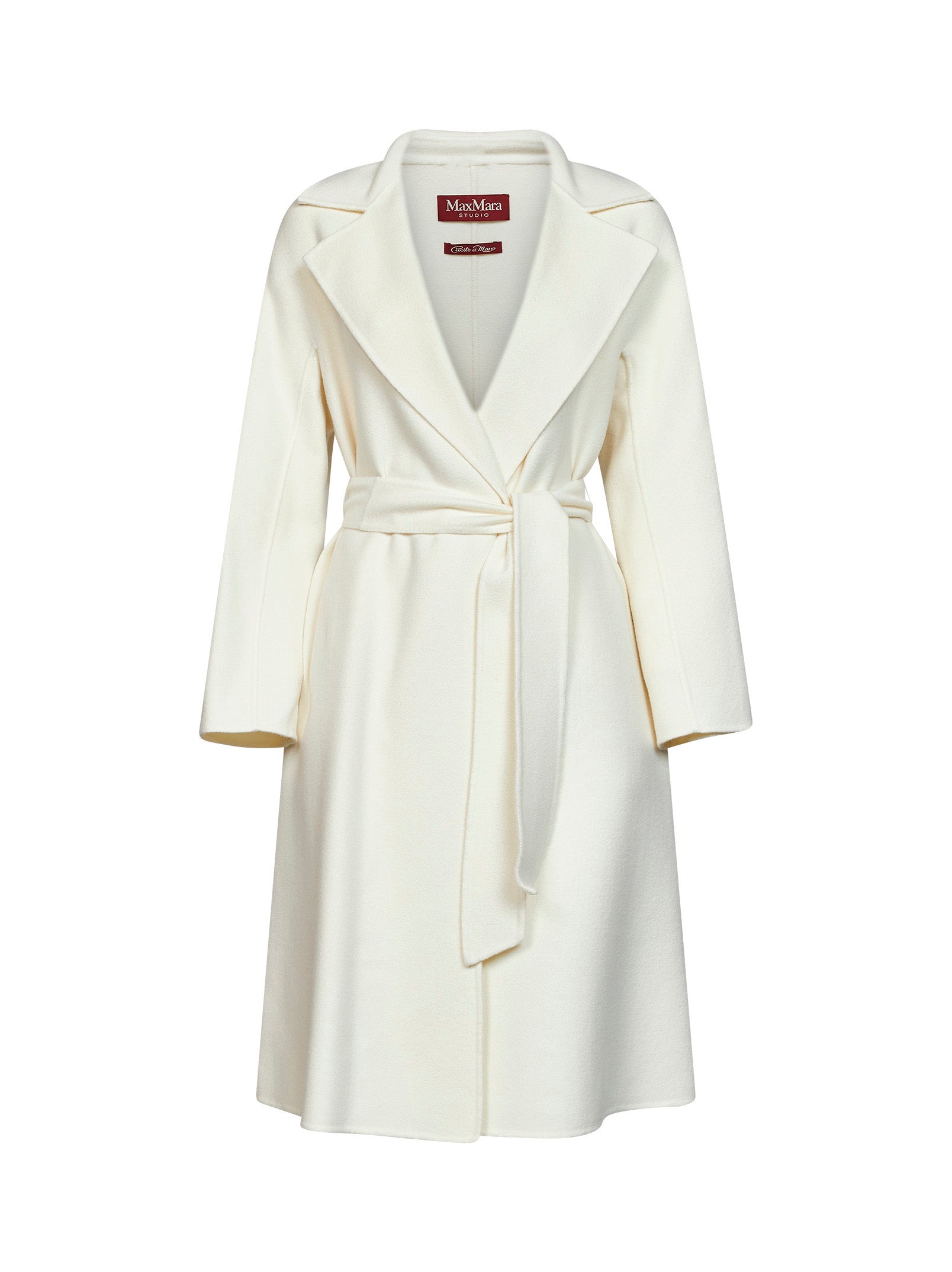 Max Mara Studio Women Butter Mstcles Long Wrap Coat MAX MARA STUDIO