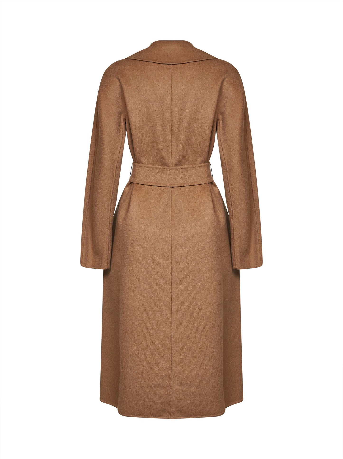 Max Mara Studio Women Camel Mstcles Long Wrap Coat MAX MARA STUDIO