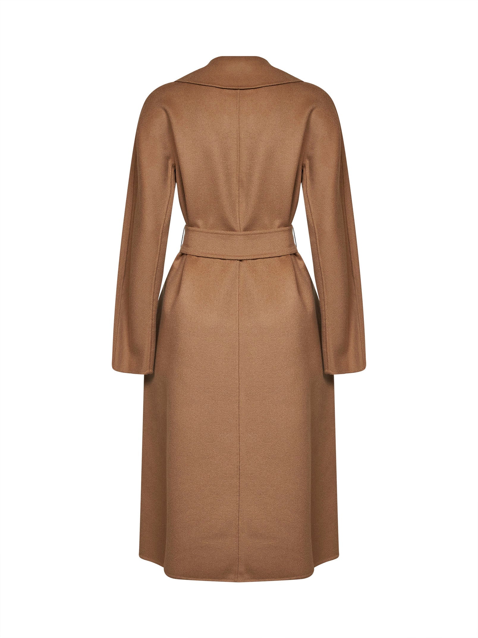 Max Mara Studio Women Camel Mstcles Long Wrap Coat MAX MARA STUDIO
