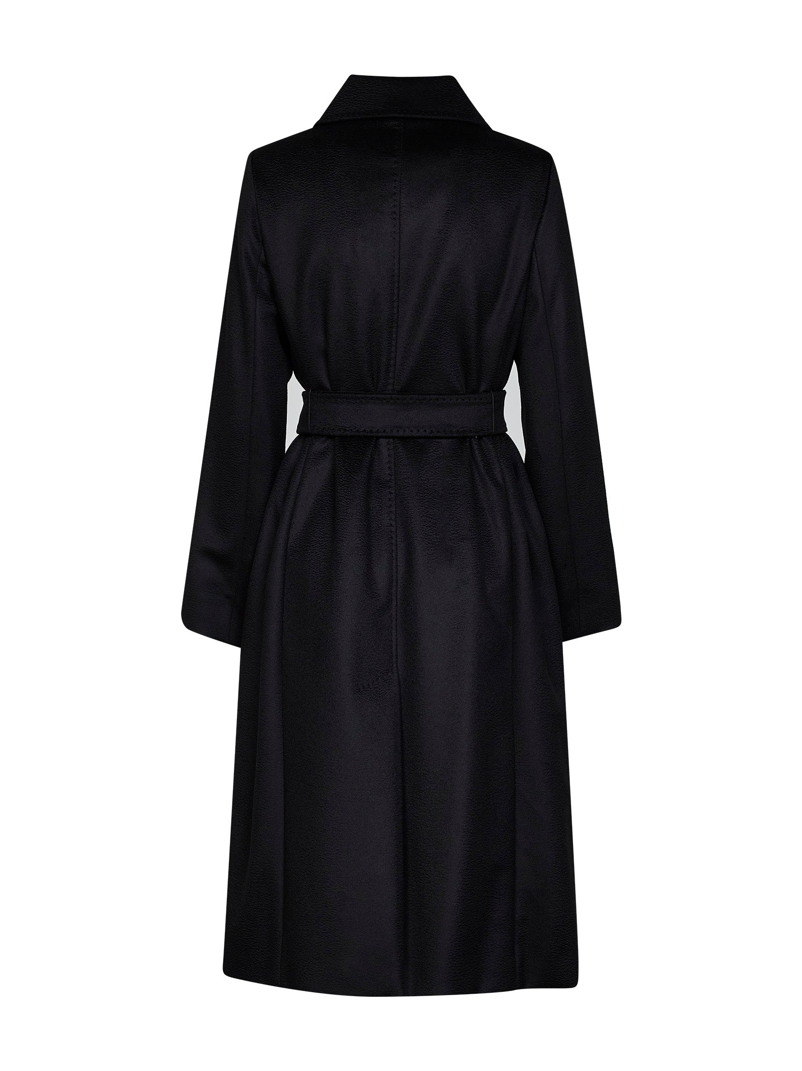 Max Mara Studio Women Black Bcollag Long Wrap Coat MAX MARA STUDIO