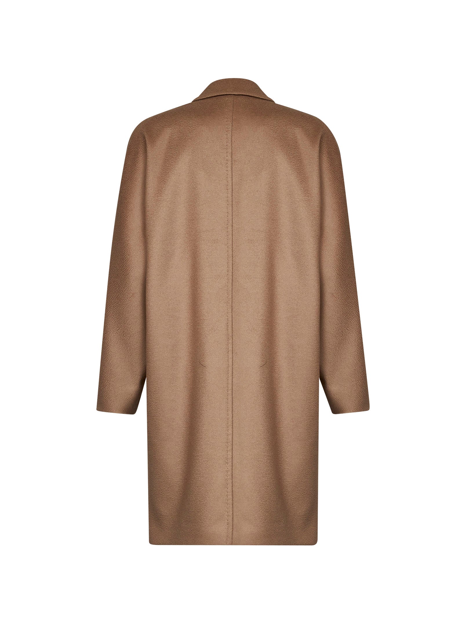 Max Mara Studio Women Camel Mstmastro Double-Breasted Midi Coat MAX MARA STUDIO