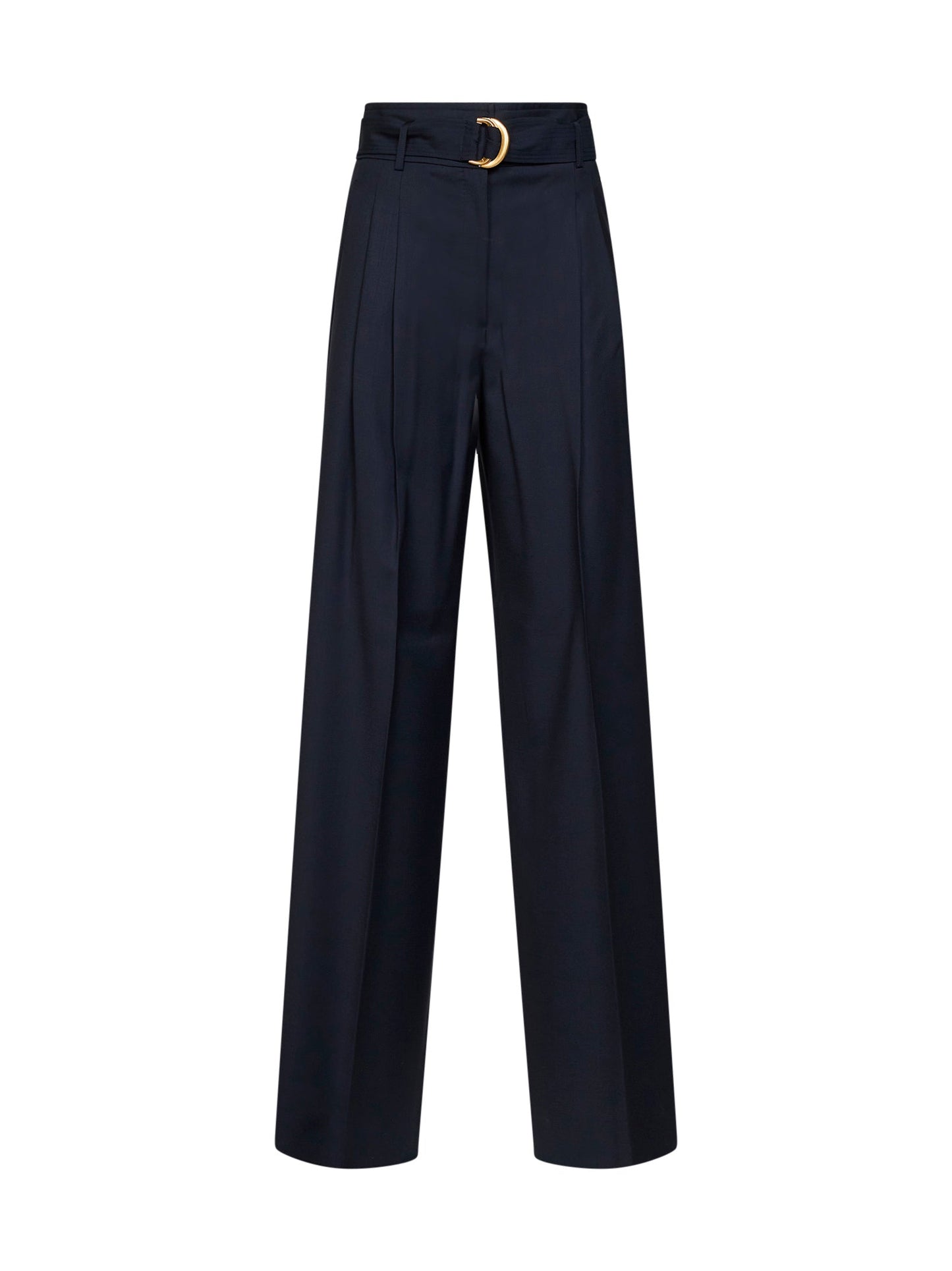 Max Mara Studio Women Blue High-Waisted Mstserio Trousers MAX MARA STUDIO