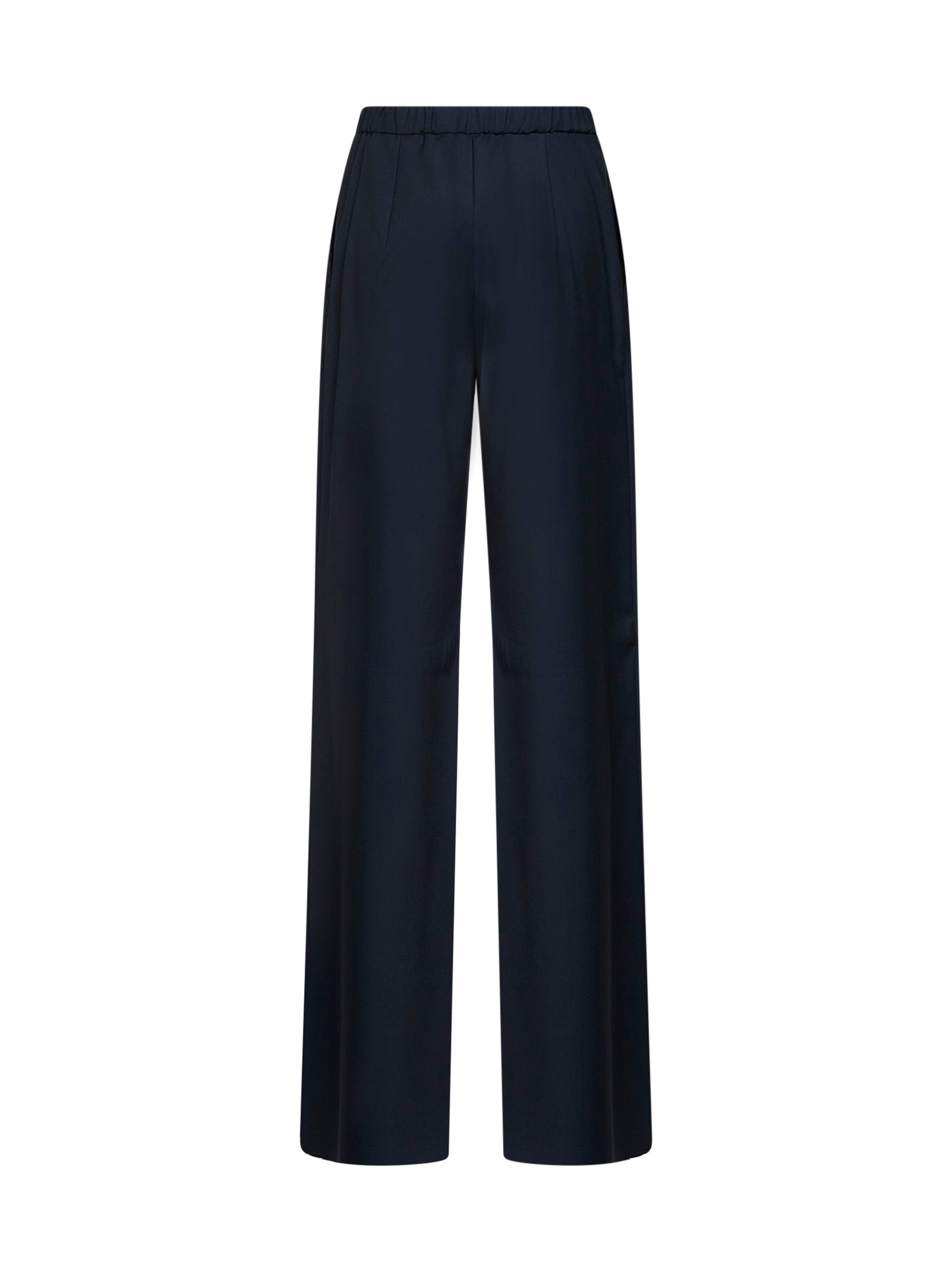 Max Mara Studio Women Blue Mstcrisma Wide-Leg Trousers MAX MARA STUDIO