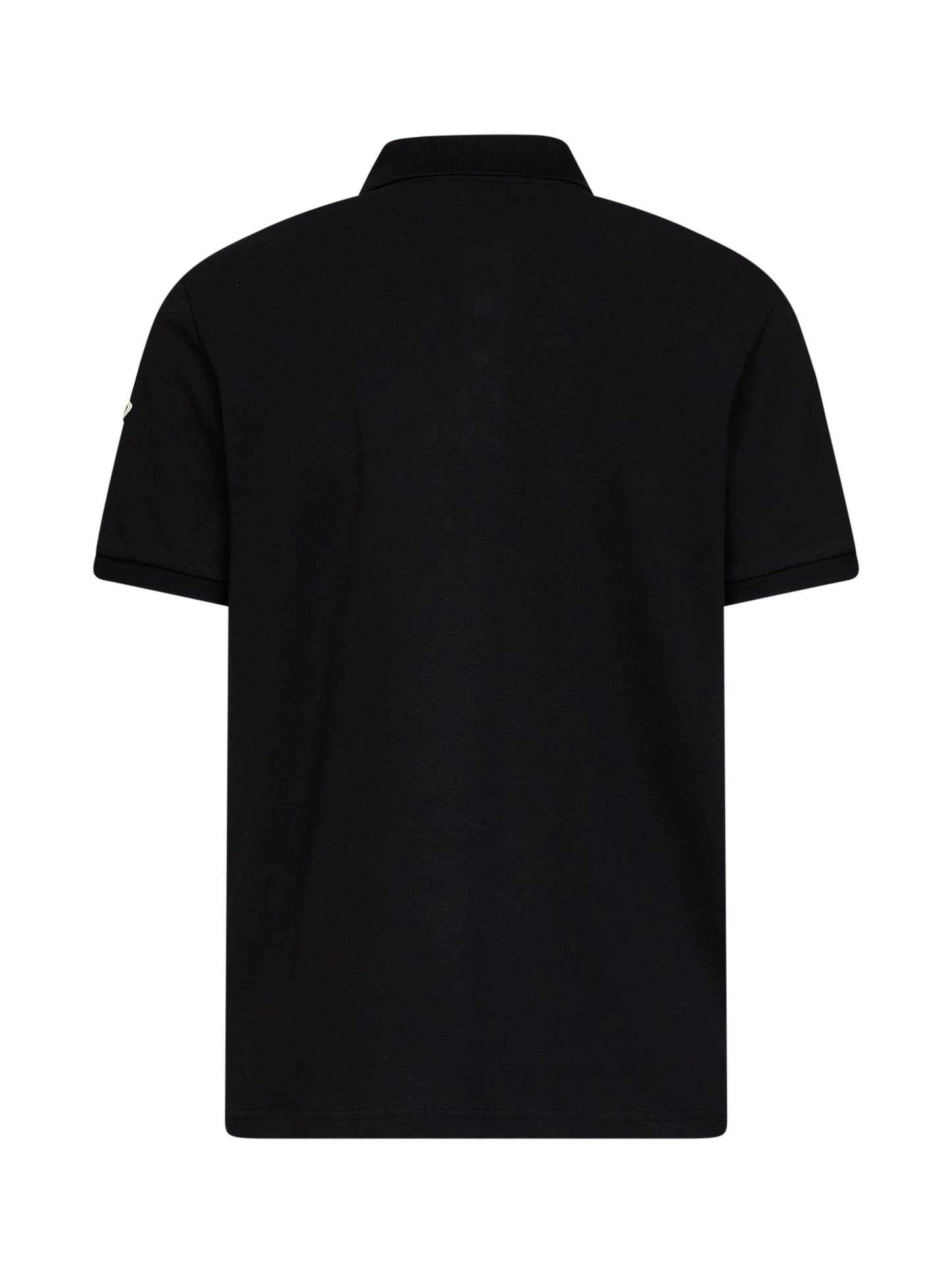 Moncler Men Black Cotton Piqué Polo Shirt With Logo MONCLER