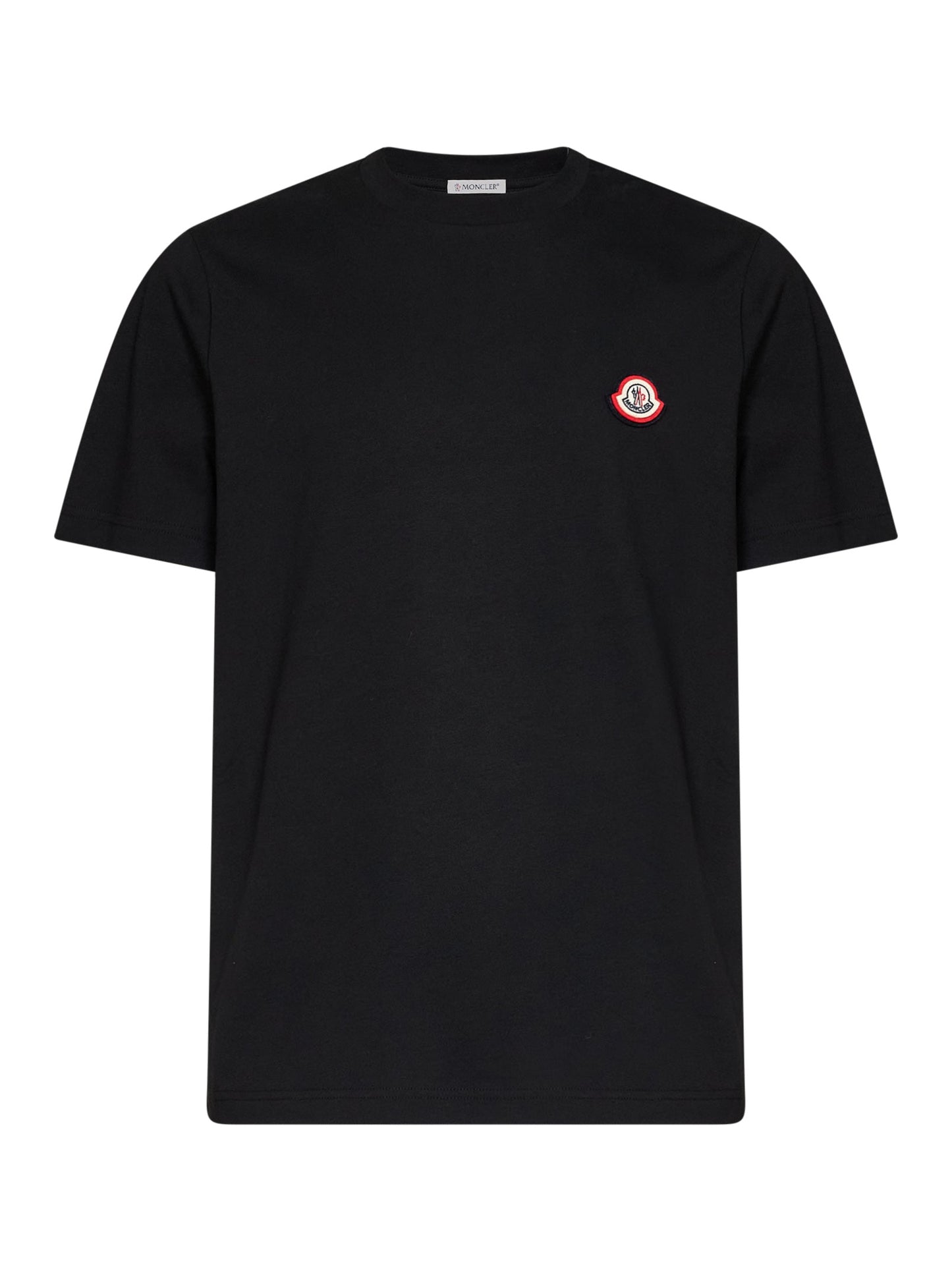 Moncler Men Black Cotton Jersey T-Shirt With Logo MONCLER