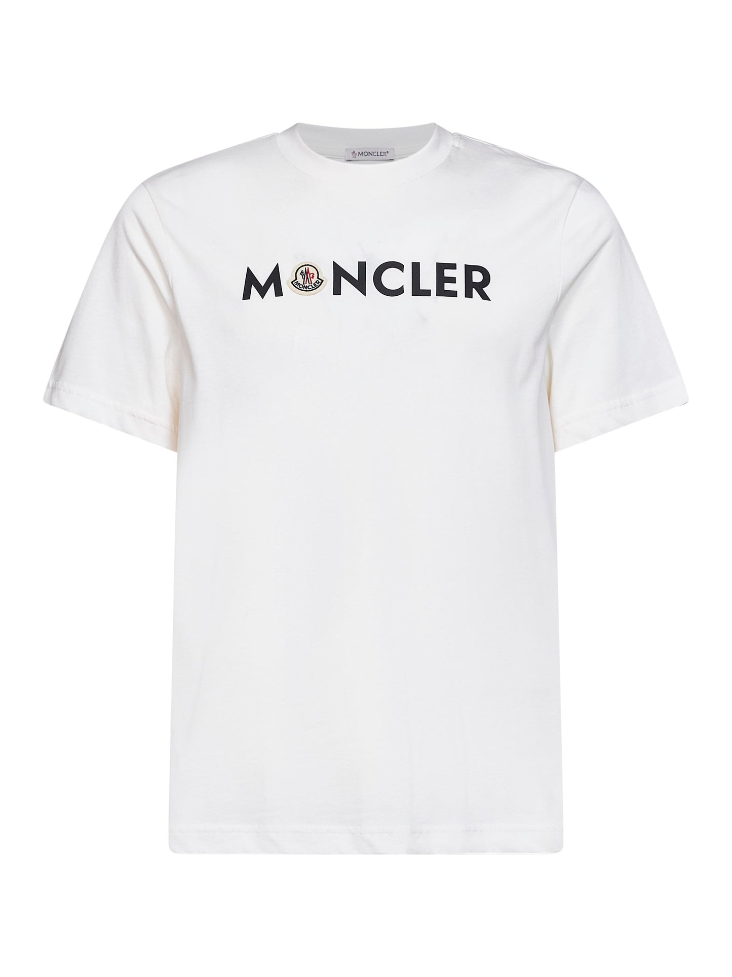 Moncler Men White Cotton Jersey Logoed T-Shirt MONCLER