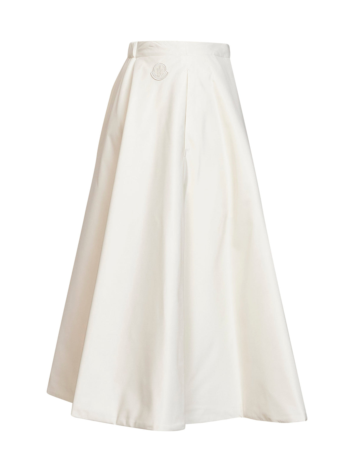 Moncler Women Natural Nylon Flared Midi Wrap Skirt MONCLER