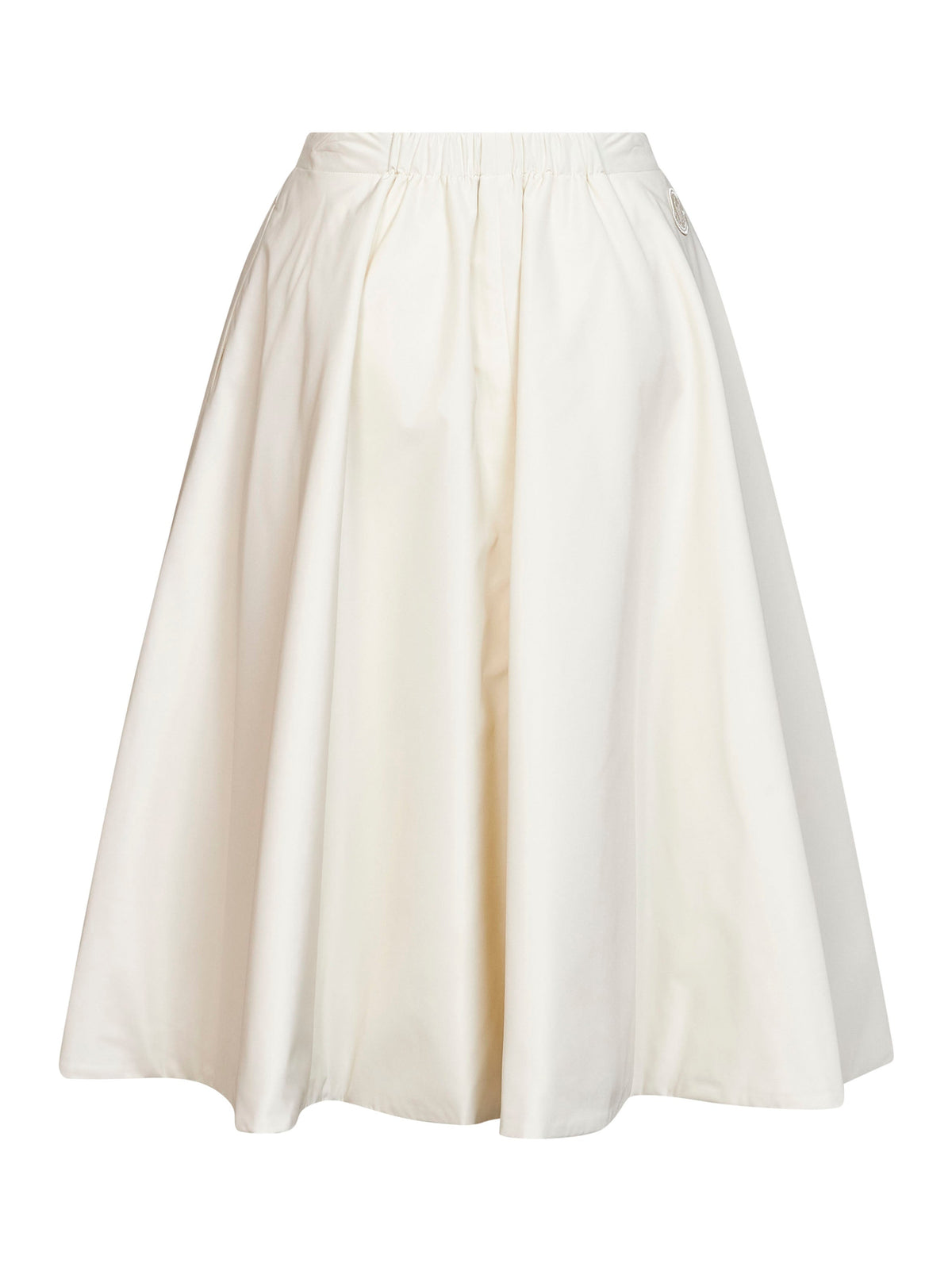 Moncler Women Natural Nylon Flared Midi Wrap Skirt MONCLER
