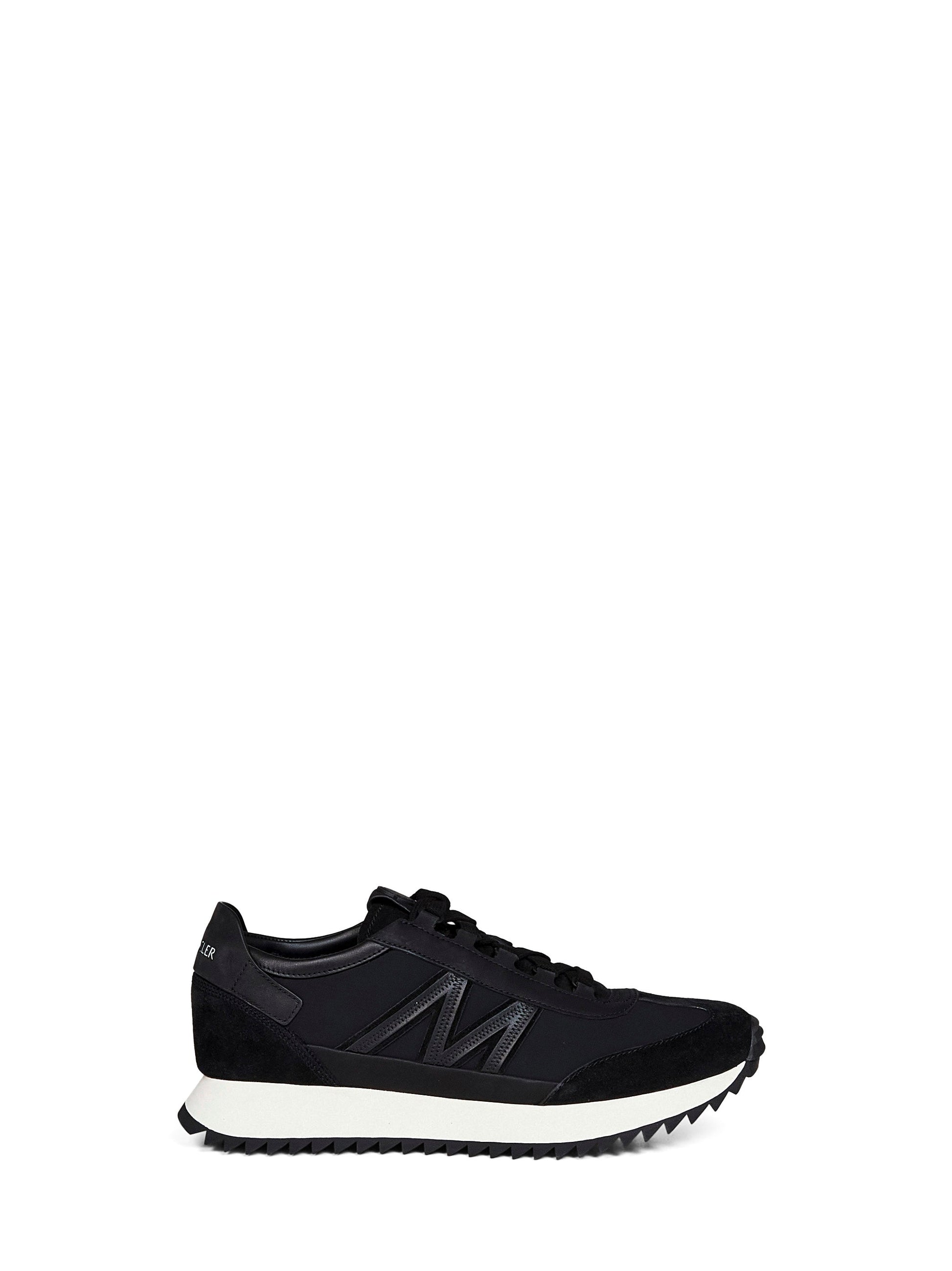 Moncler Men Black Suede And Nubuck Pacey2 Sneakers MONCLER