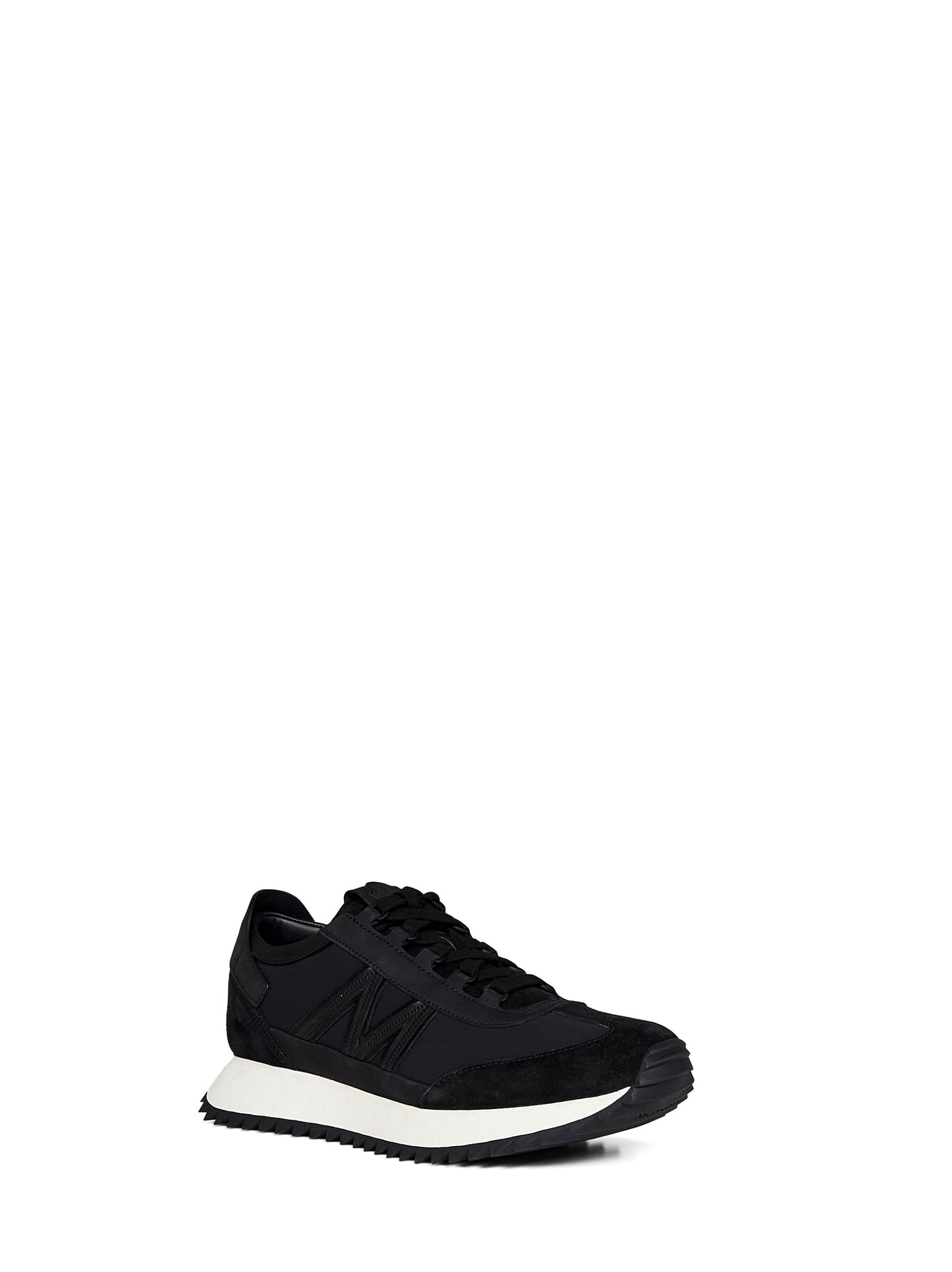 Moncler Men Black Suede And Nubuck Pacey2 Sneakers MONCLER