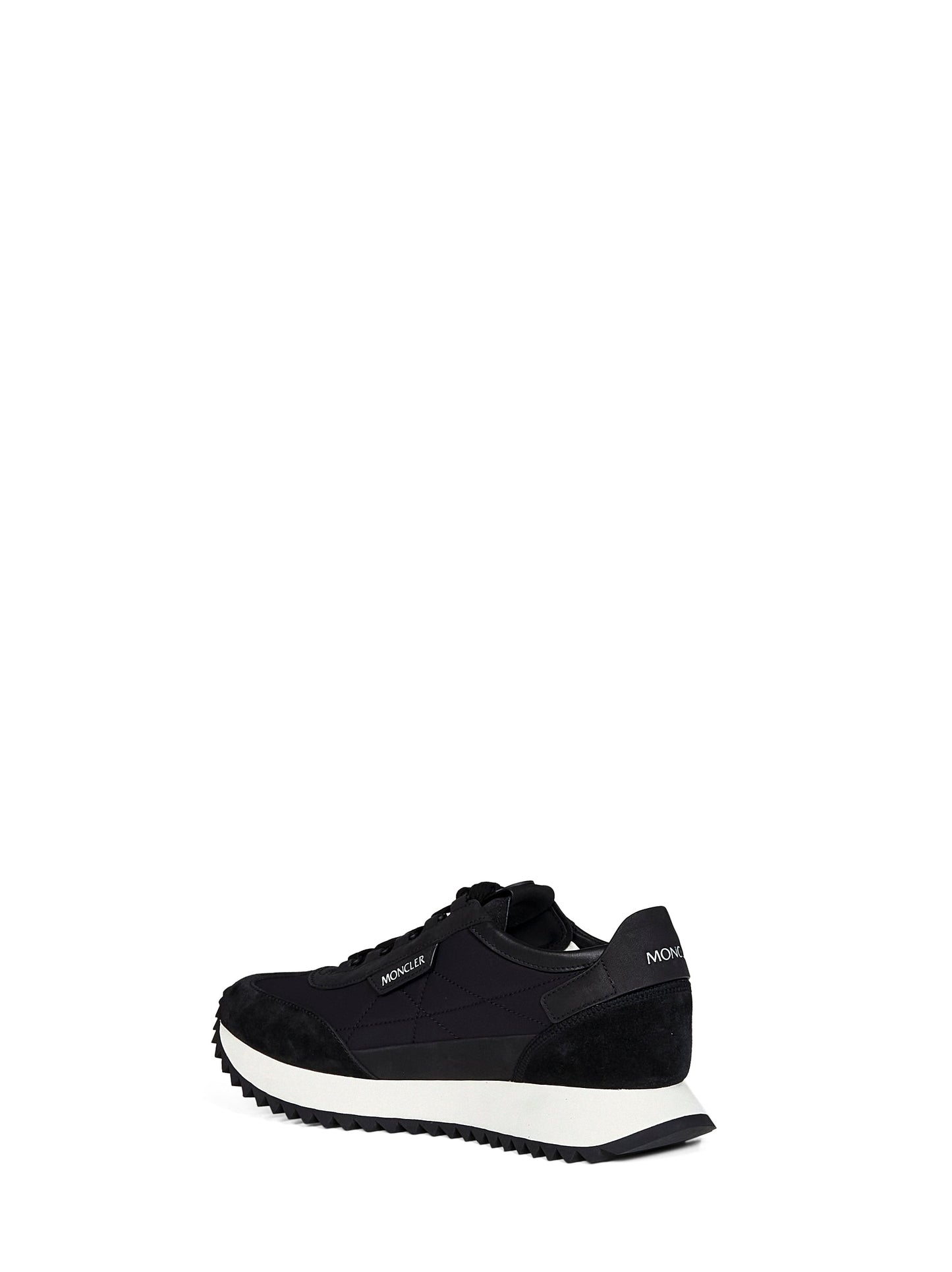 Moncler Men Black Suede And Nubuck Pacey2 Sneakers MONCLER