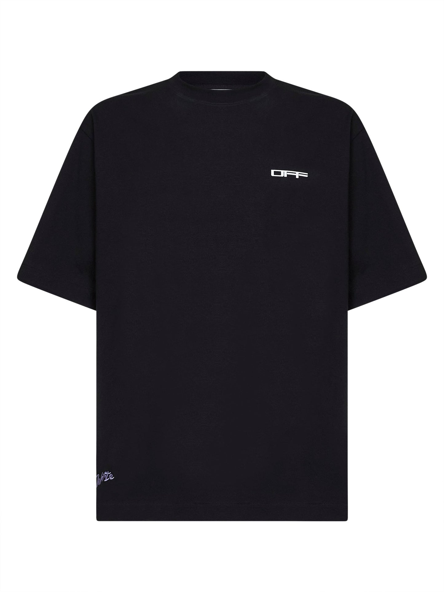 Off White Men Black Jersey Archigeography Arrow Skate T-Shirt OFF-WHITE