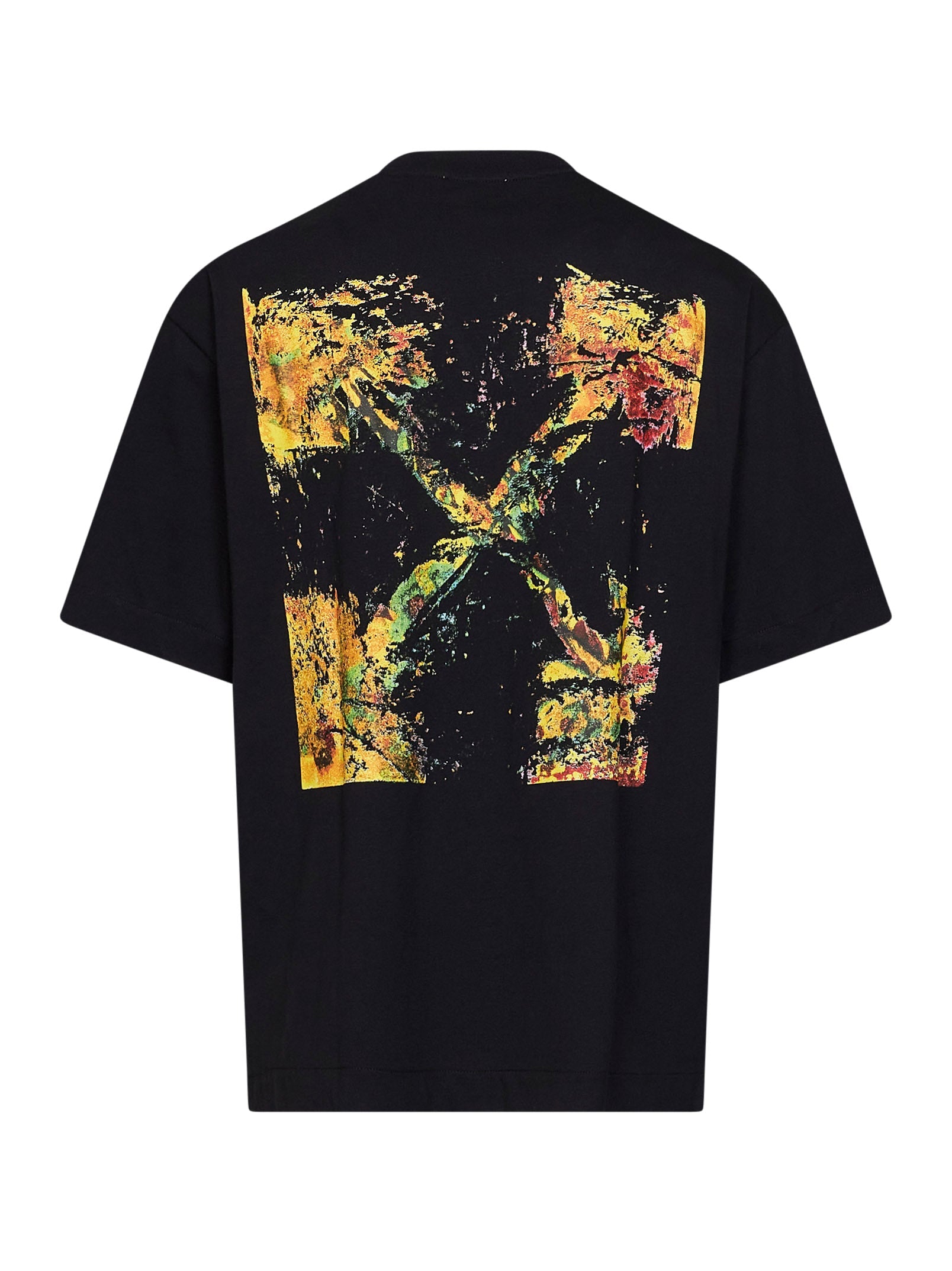 Off White Men Black Cotton Jersey Spices Arrow Skate T-Shirt OFF-WHITE