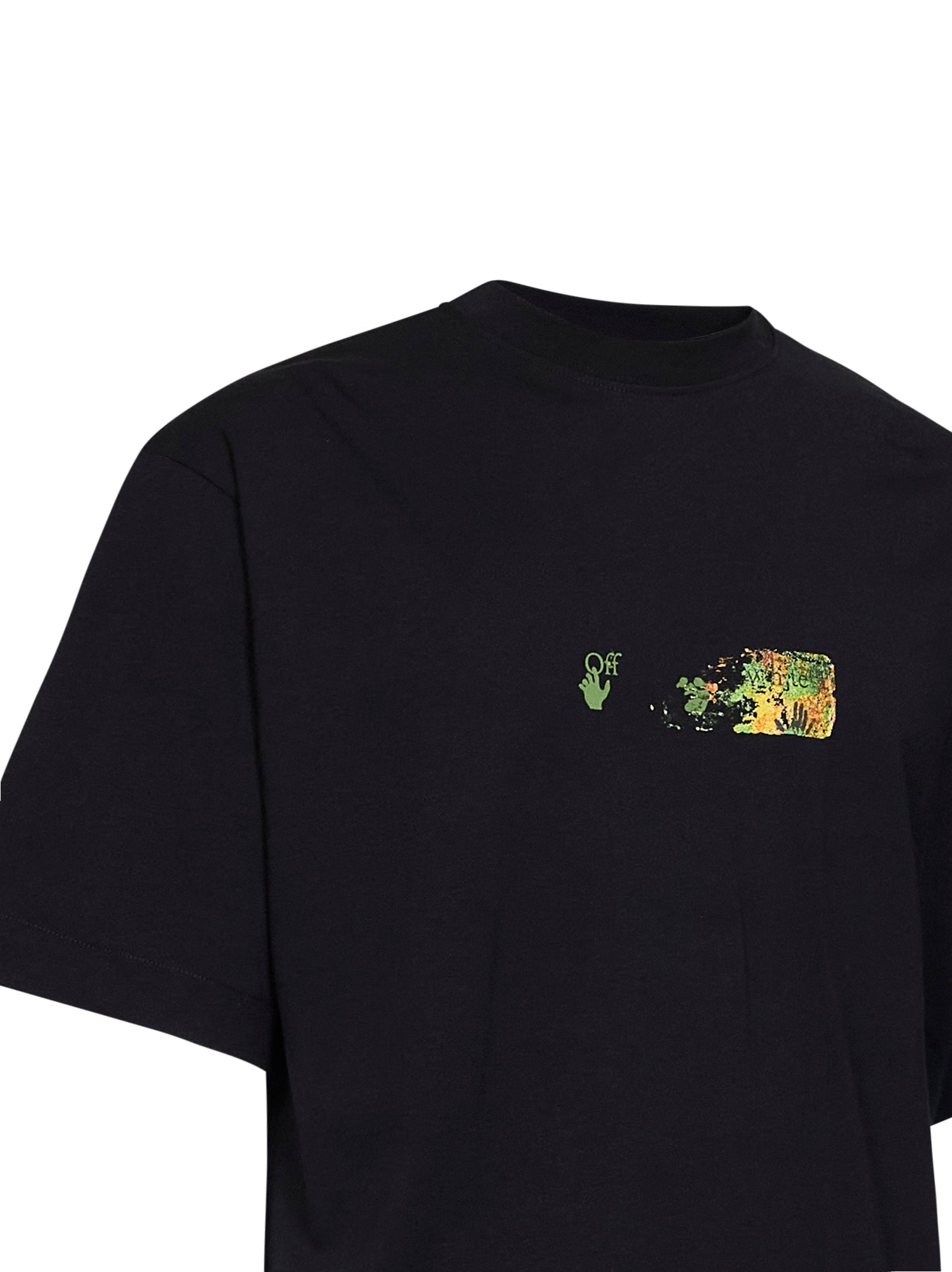 Off White Men Black Cotton Jersey Spices Arrow Skate T-Shirt OFF-WHITE