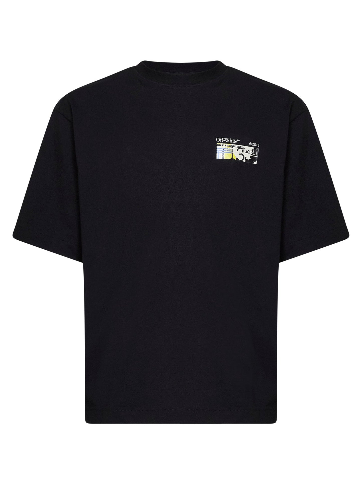 Off White Men Black Jersey Industrial Arrow Skate T-Shirt OFF-WHITE