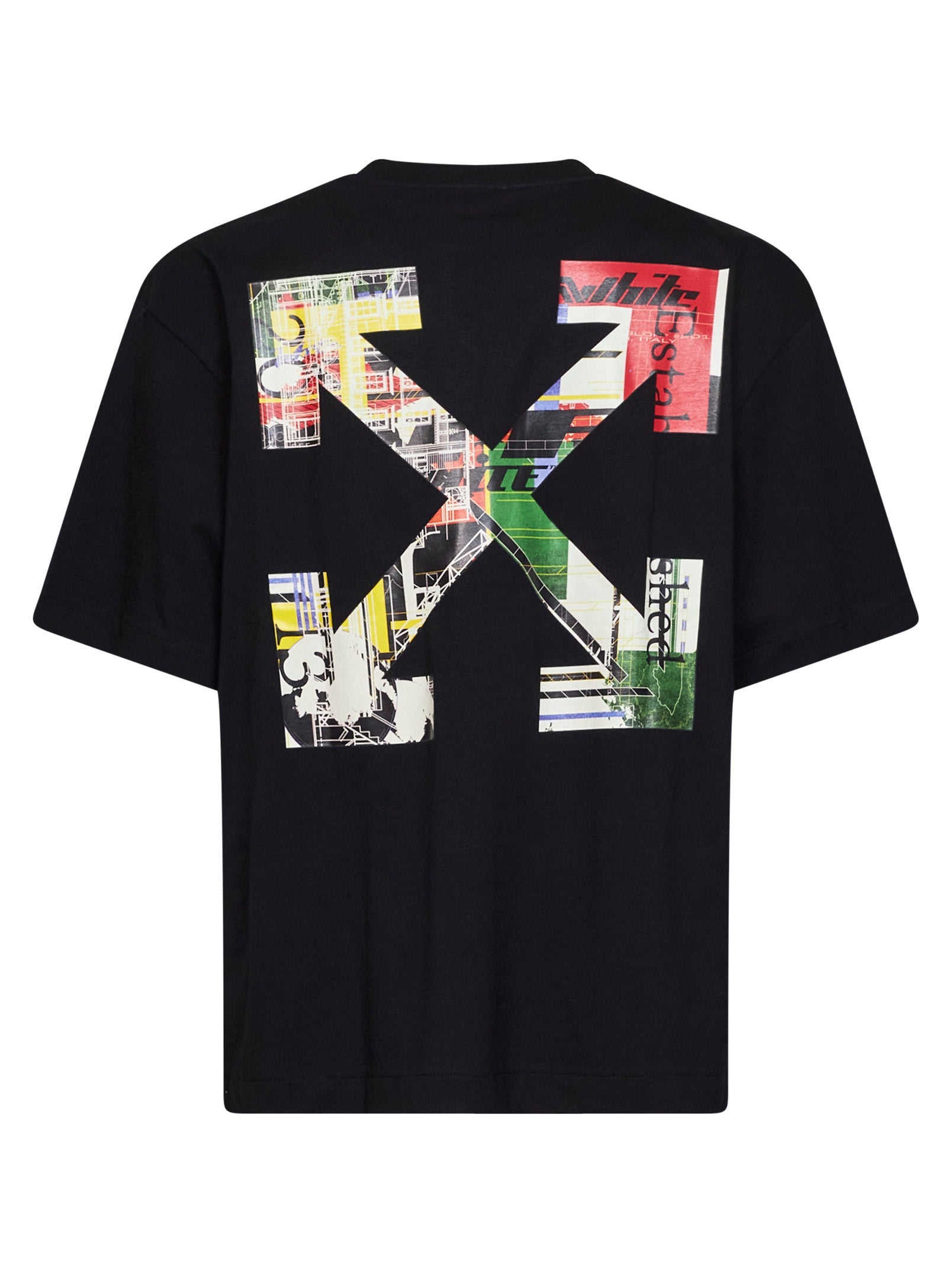 Off White Men Black Jersey Industrial Arrow Skate T-Shirt OFF-WHITE