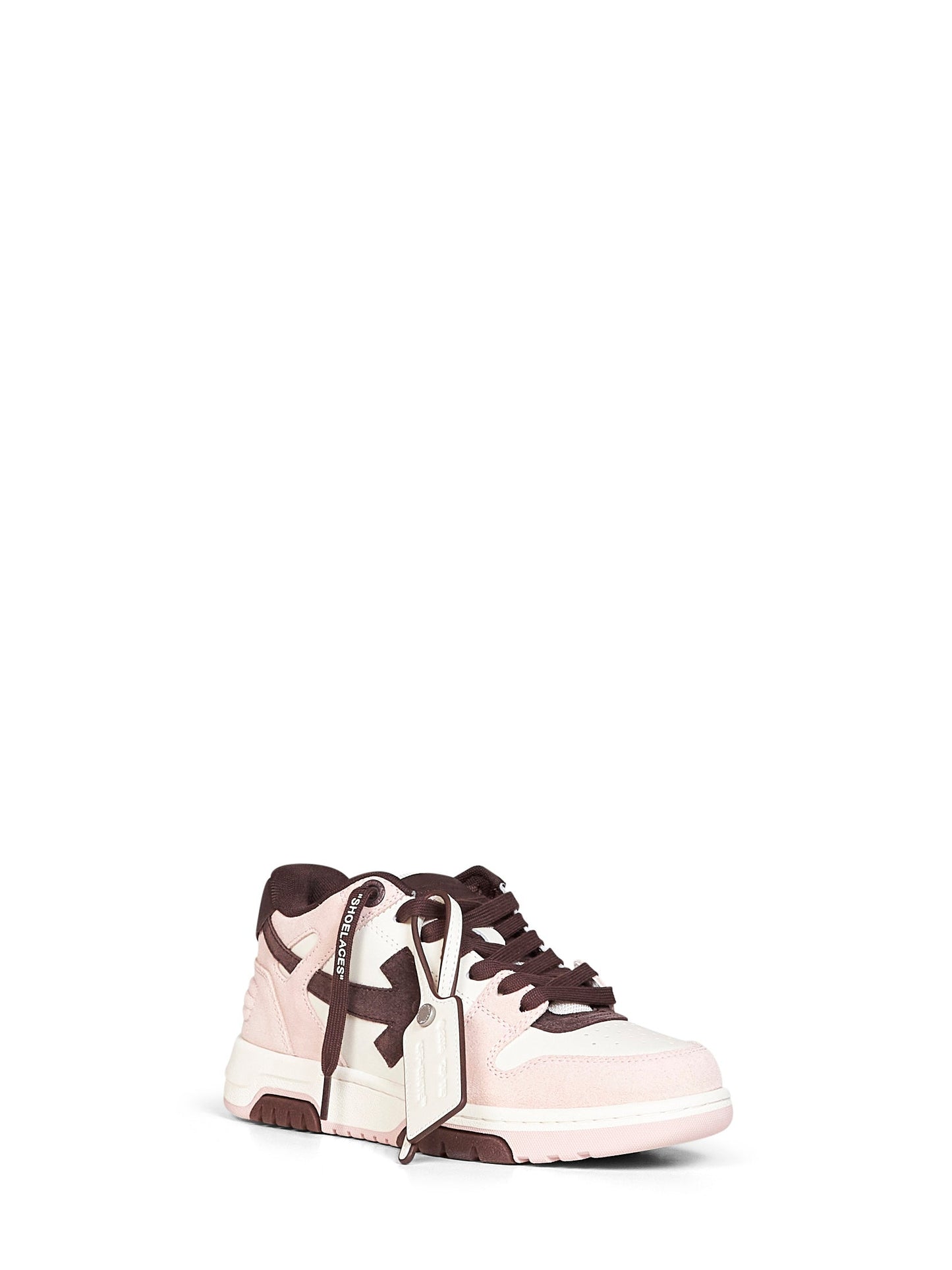 Off White Women Pink And Deep Burgundy Out Of Office Sneakers OFF-WHITE