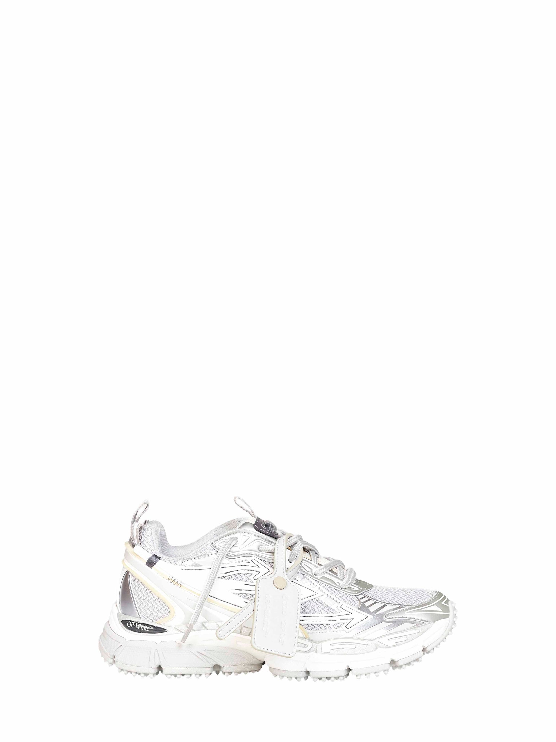 Off White Women Grey And Silver Be Right Back Sneakers OFF-WHITE