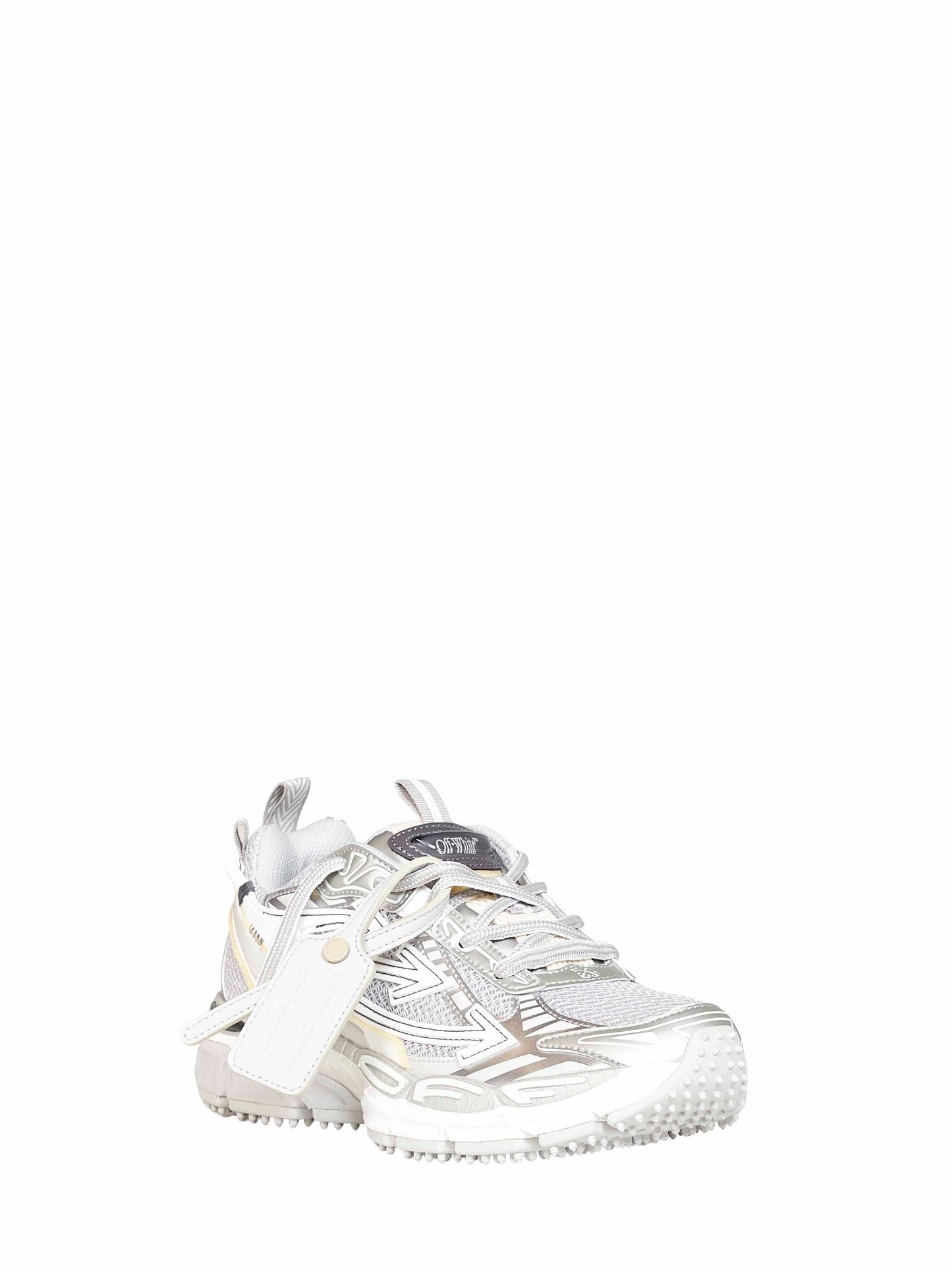Off White Women Grey And Silver Be Right Back Sneakers OFF-WHITE