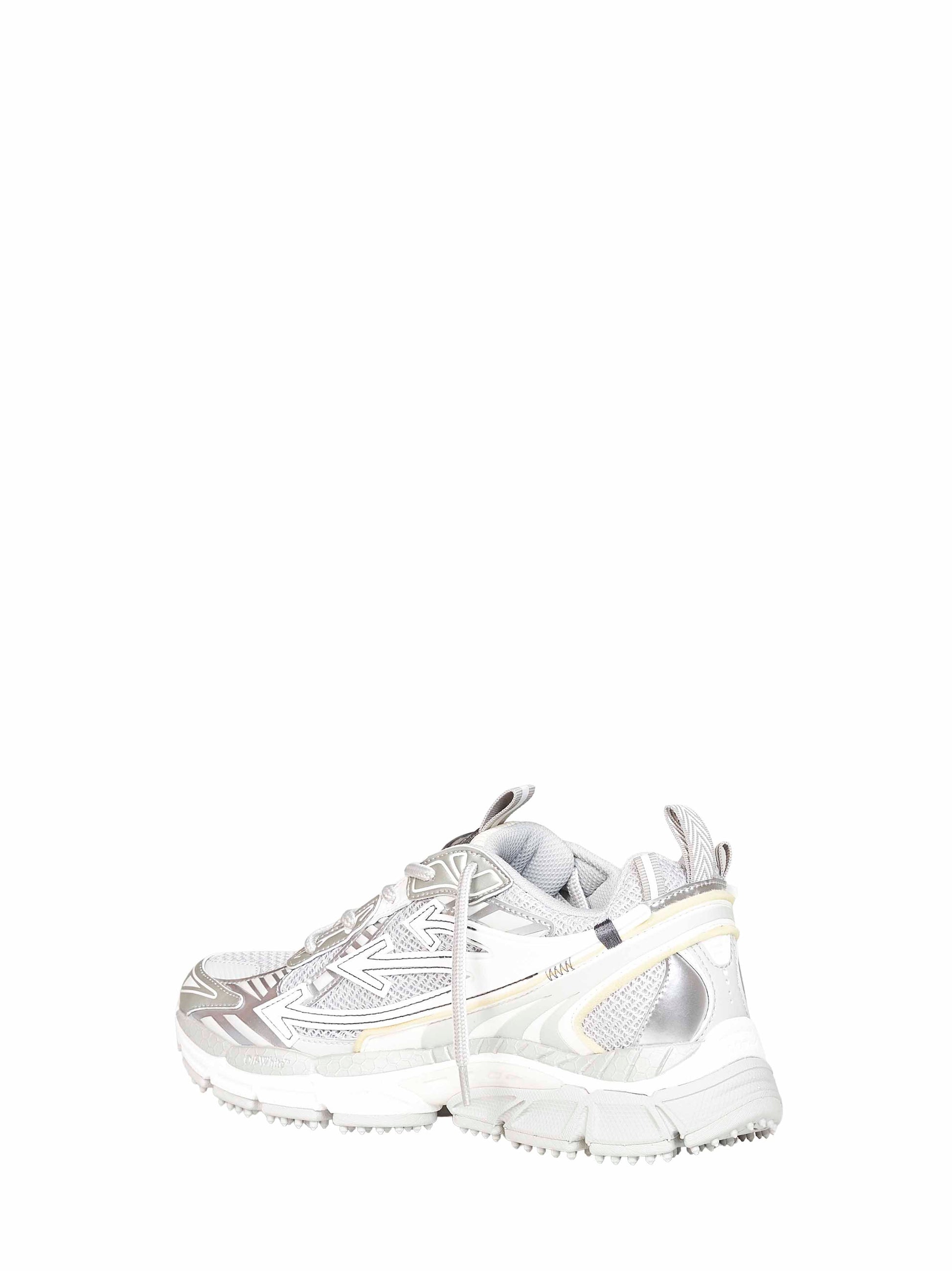 Off White Women Grey And Silver Be Right Back Sneakers OFF-WHITE