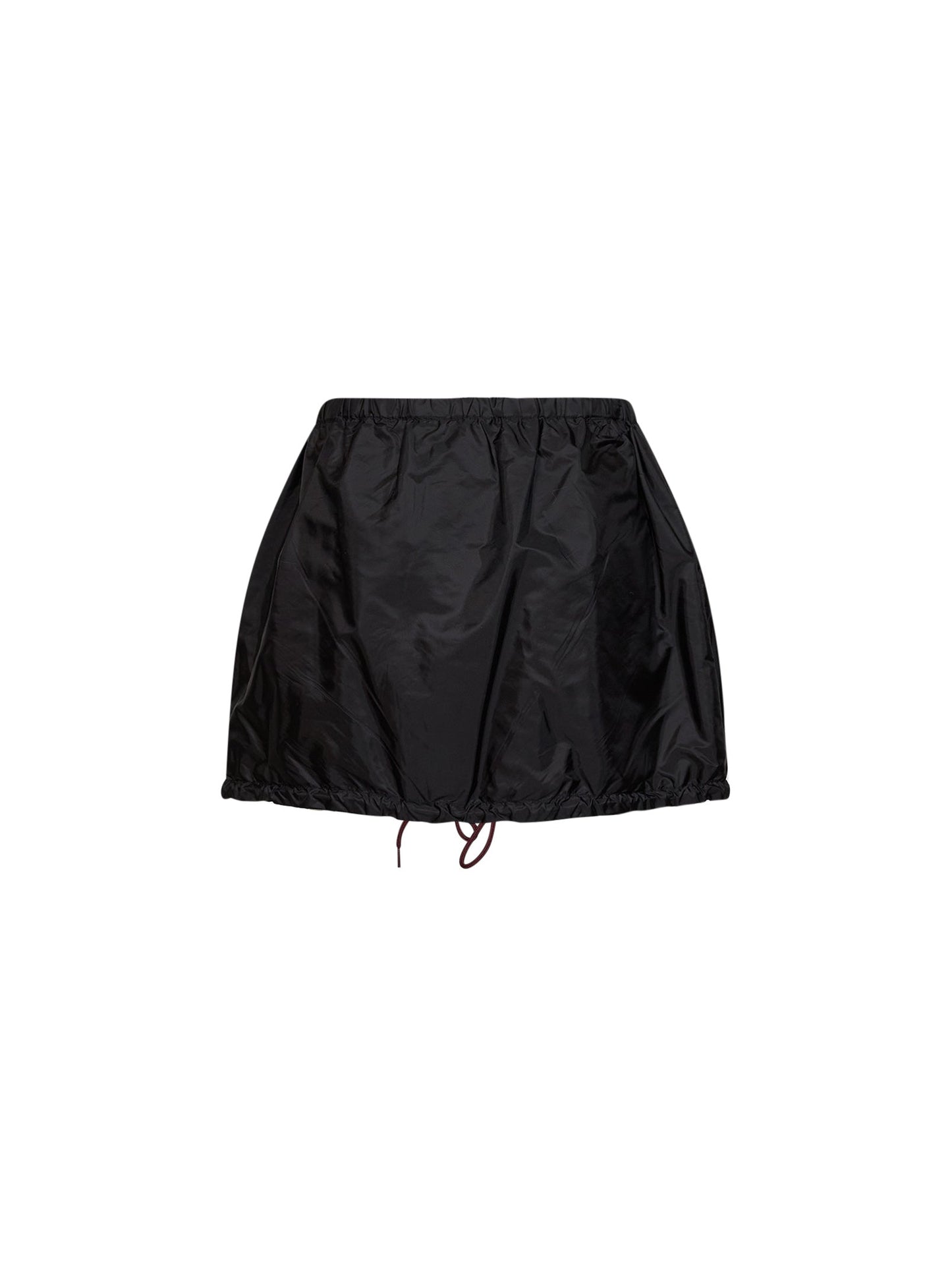 Prada Abbigliamento Women Black Re-Nylon Zip-Up Mini Skirt PRADA