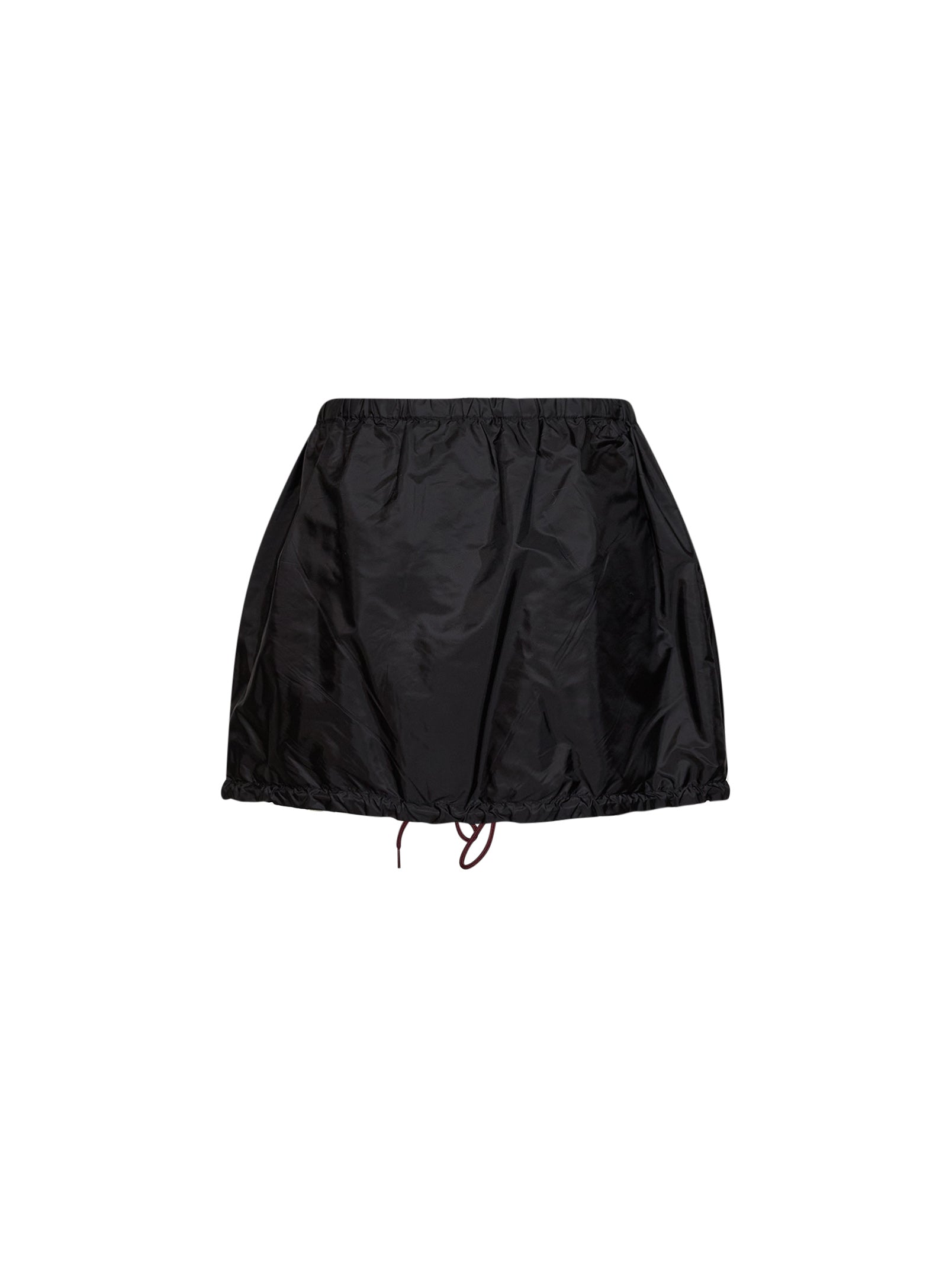 Prada Abbigliamento Women Black Re-Nylon Zip-Up Mini Skirt PRADA