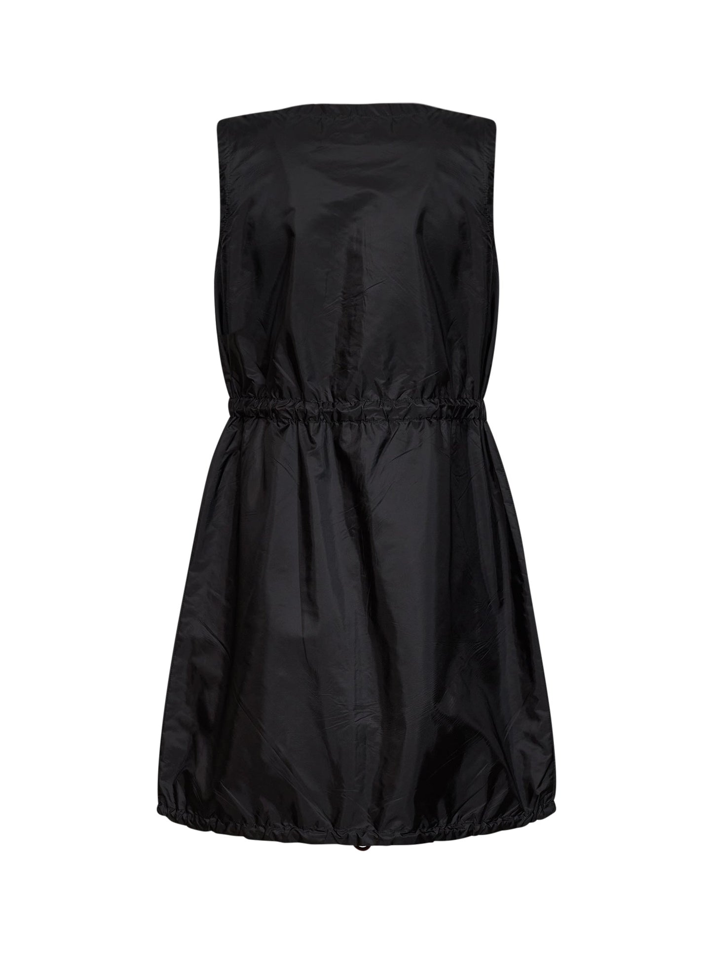 Prada Abbigliamento Women Black Lightweight Re-Nylon Short Dress PRADA